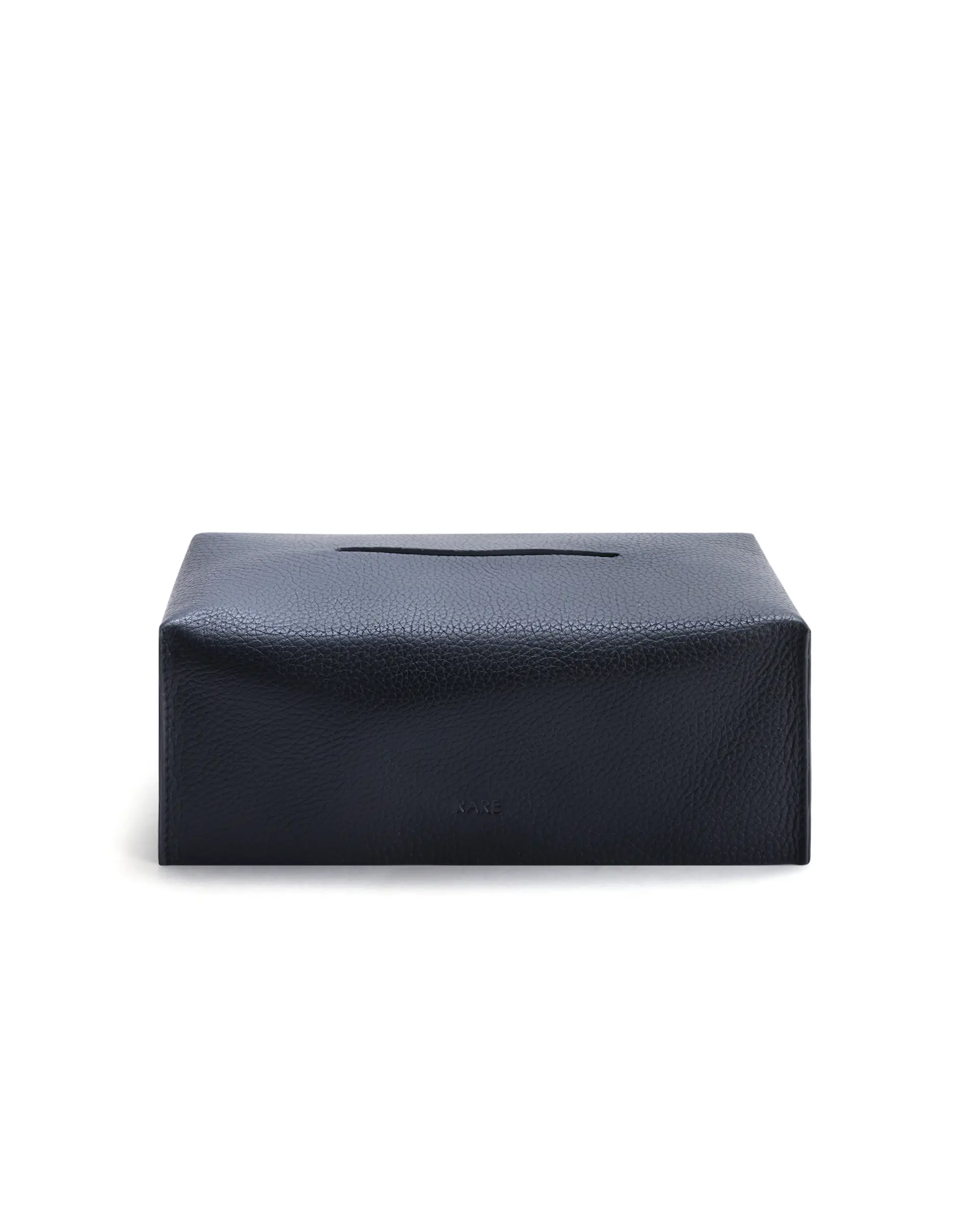 Rare Rabbit Men's Tisboc Black Leather Tissue Box - Image 2