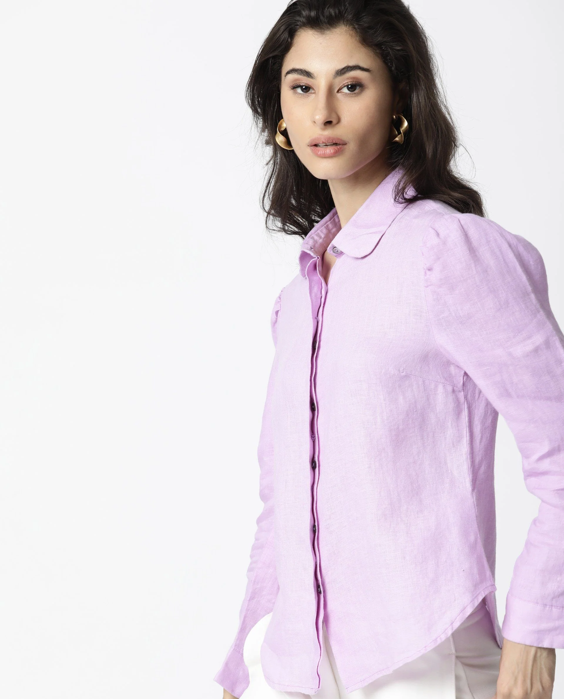 Rareism Women Toby Purple Top Full Sleeves Solid - Image 4