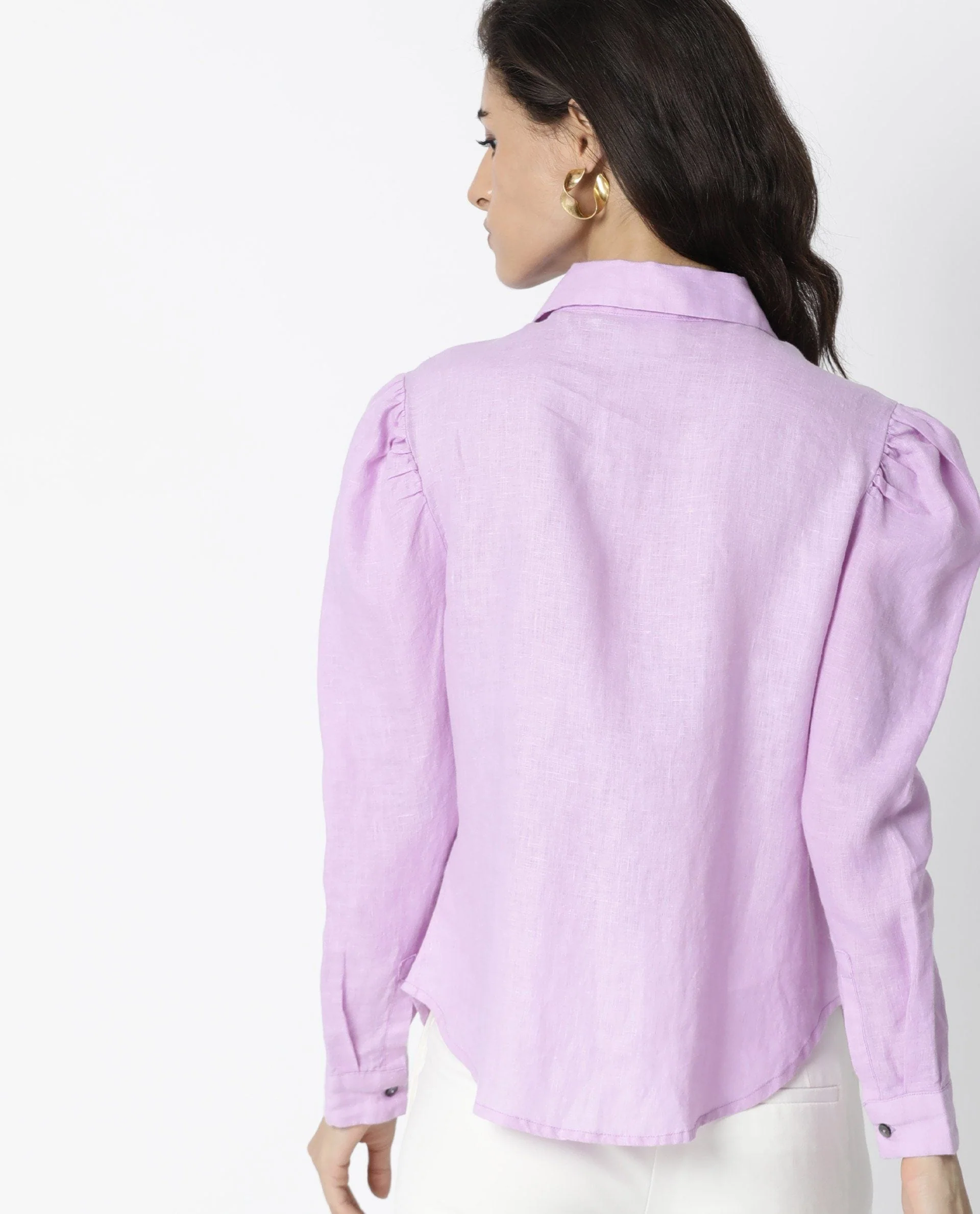 Rareism Women Toby Purple Top Full Sleeves Solid - Image 5