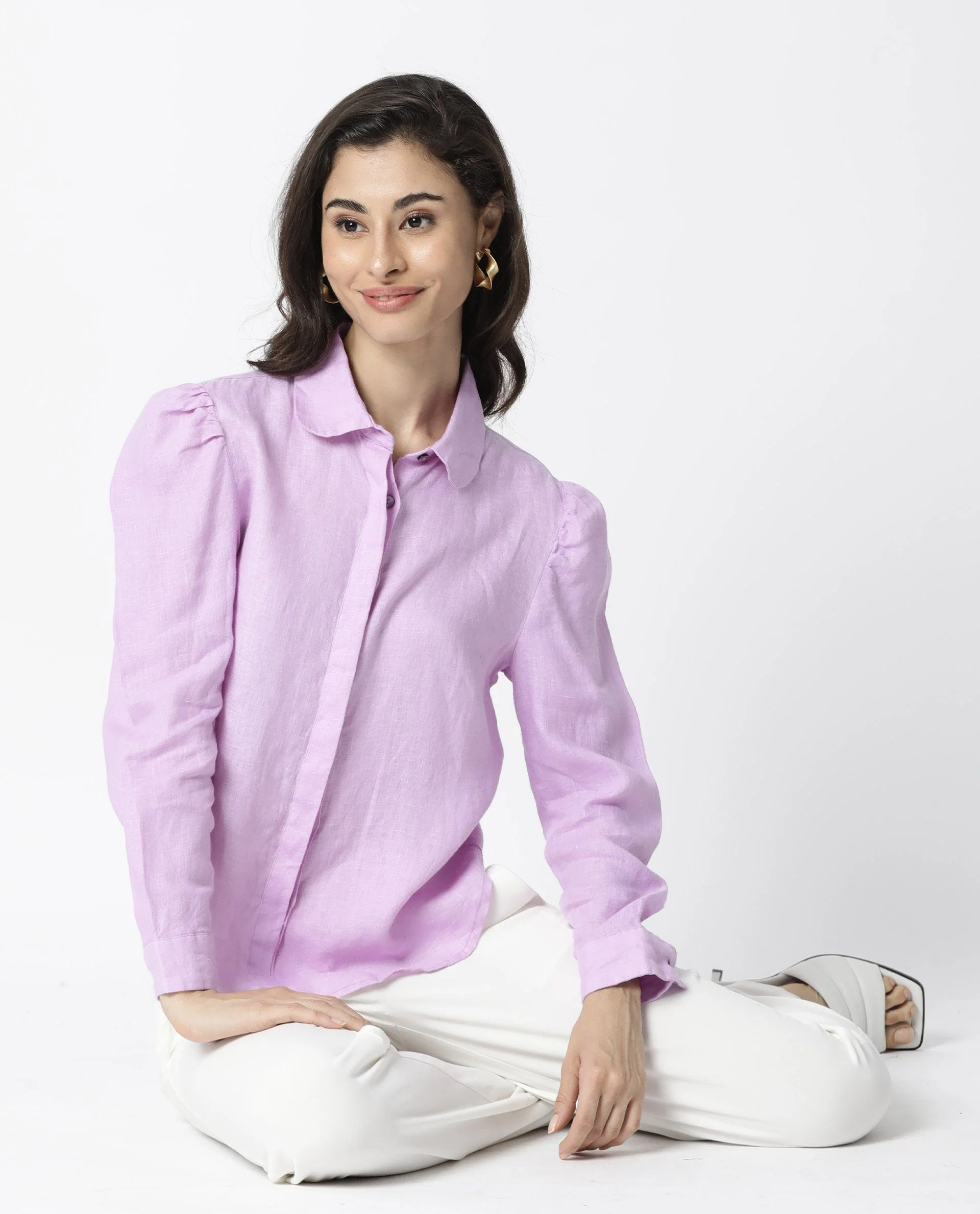 Rareism Women Toby Purple Top Full Sleeves Solid - Image 6