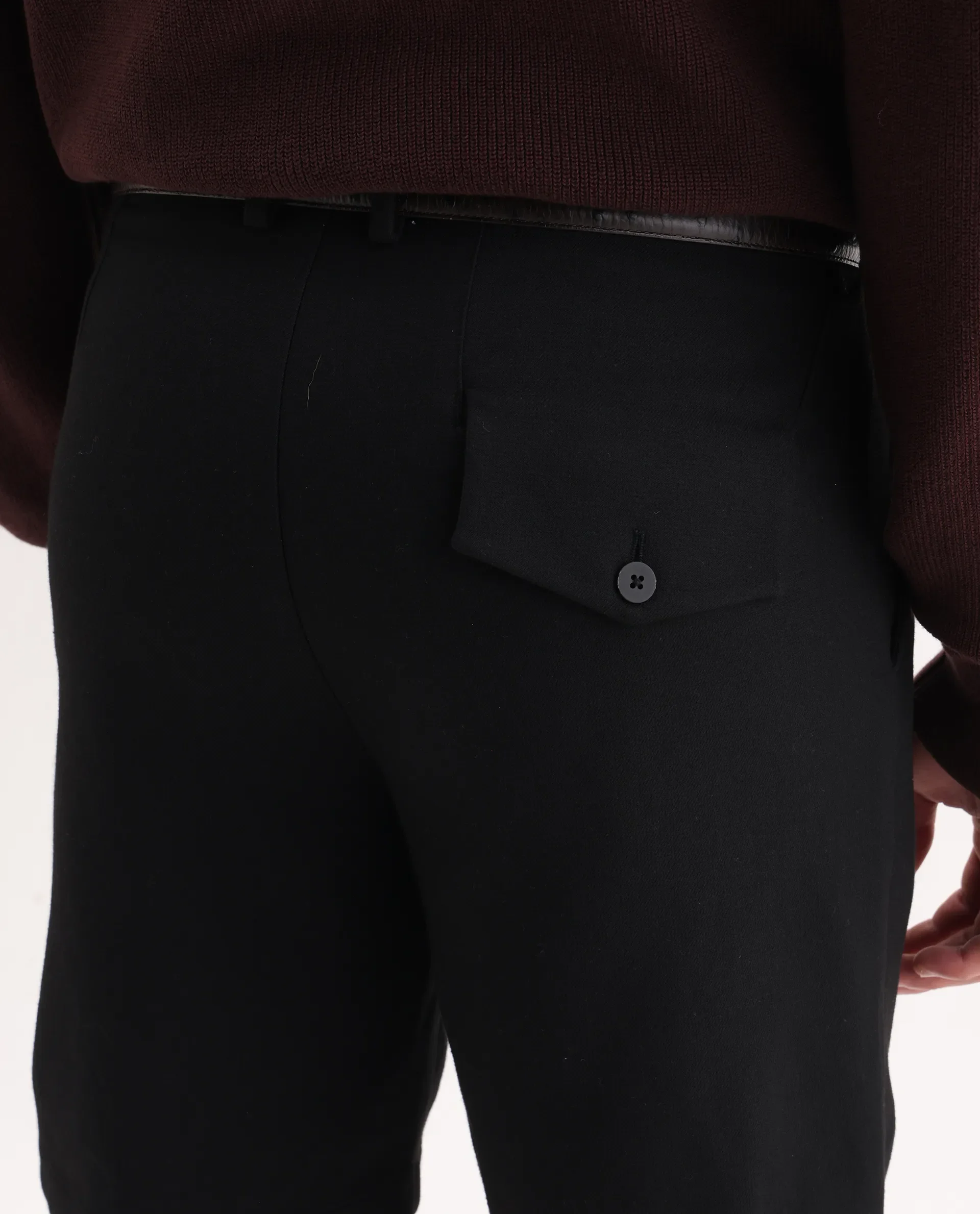 Rare Rabbit Men Tocki Black Polyester Blend Fabric Button Closure Plain Shorts - Image 6