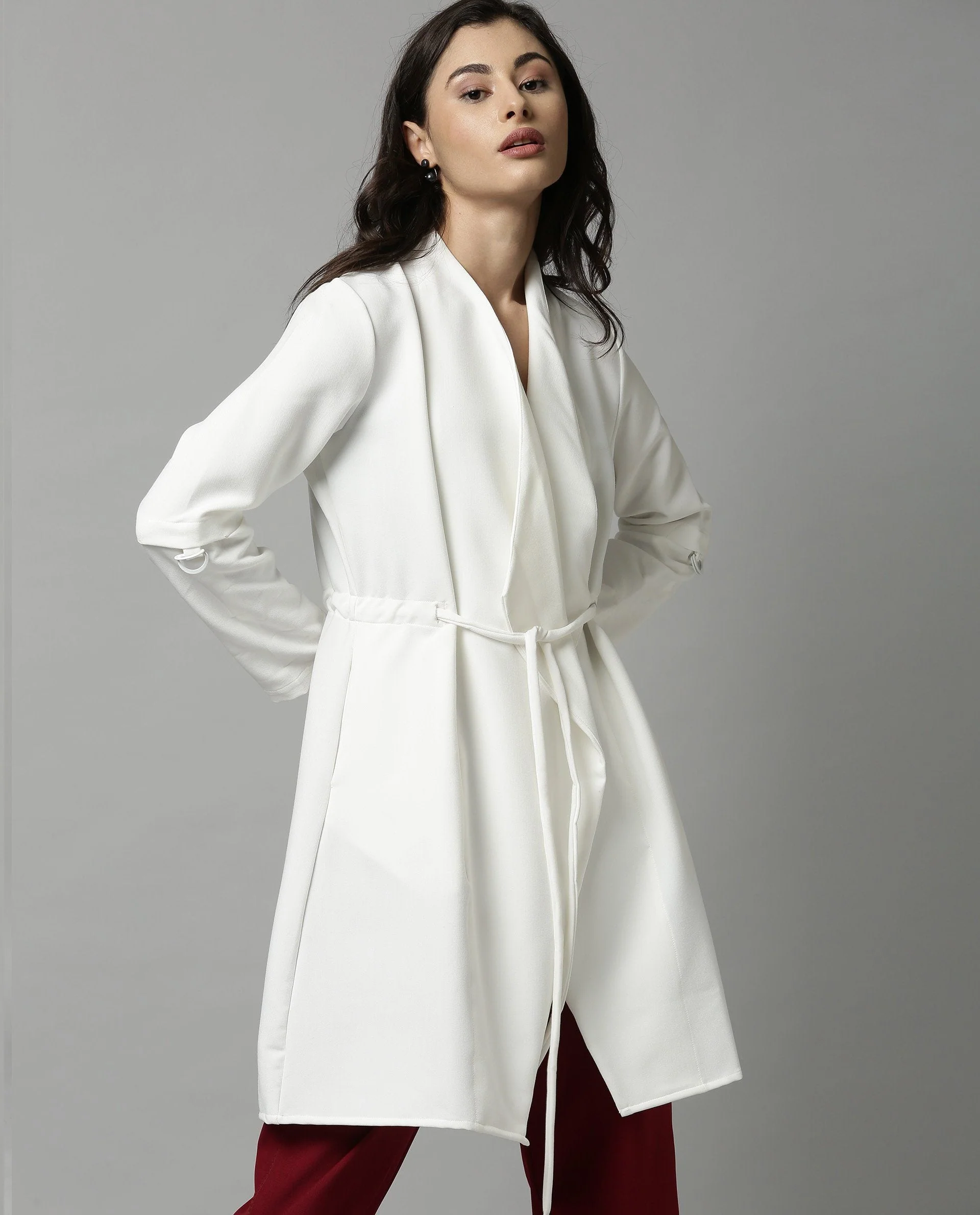 Rareism Women Tokyo White Overlayer Full Sleeves Solid - Image 5