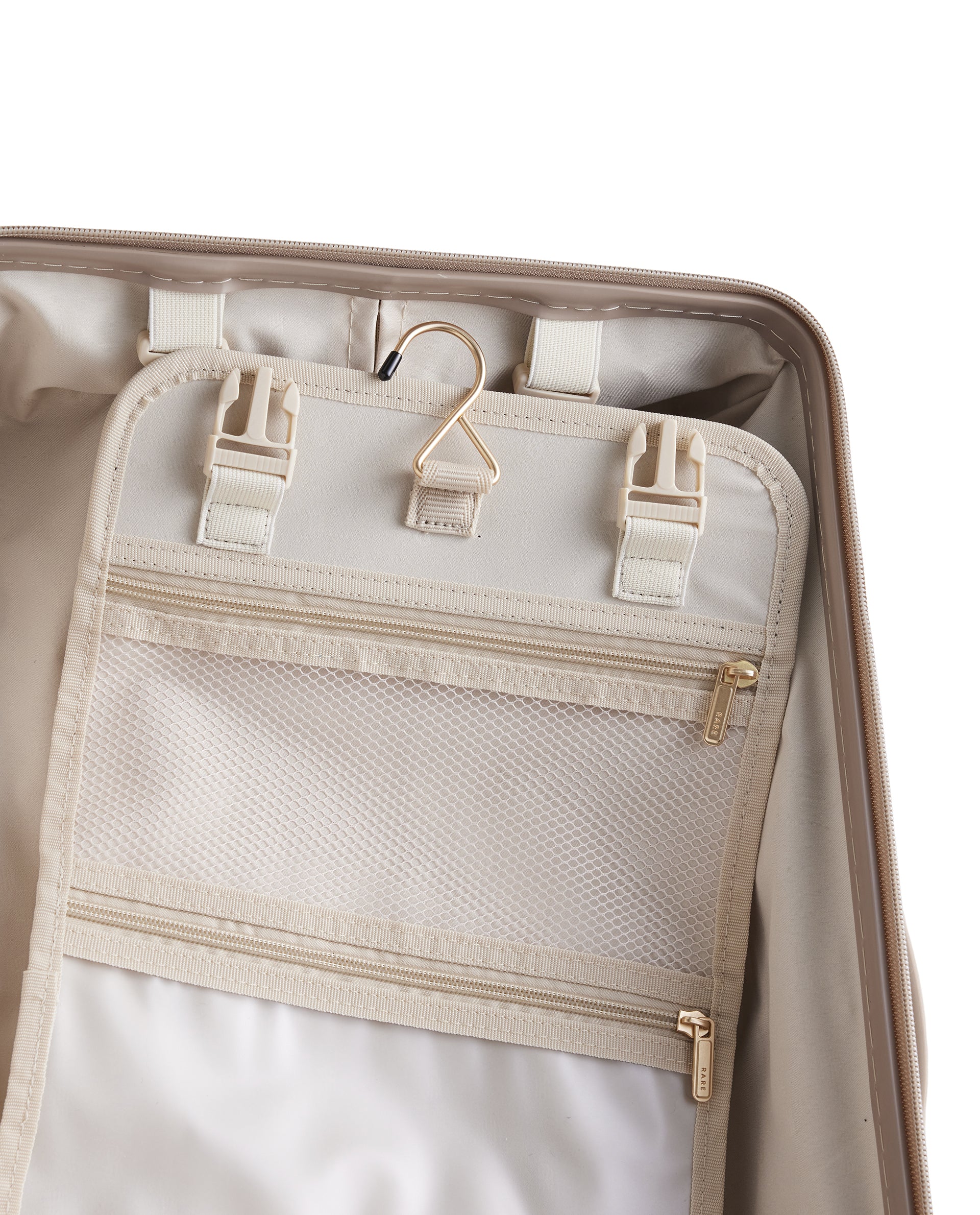 Rare Rabbit Tony Beige Hard Shell Trolley Bag - Image 5