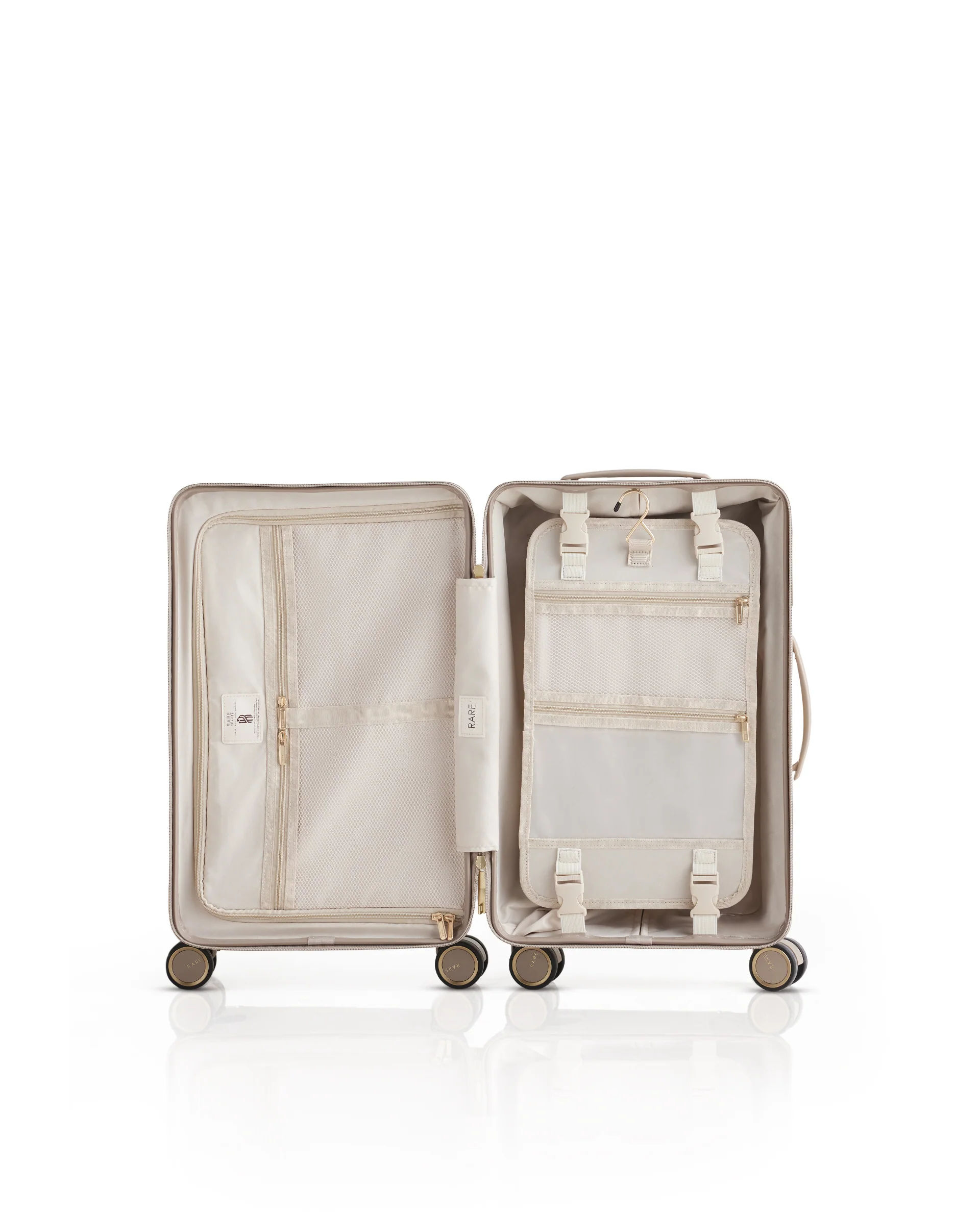 Rare Rabbit Tony Beige Hard Shell Trolley Bag - Image 6