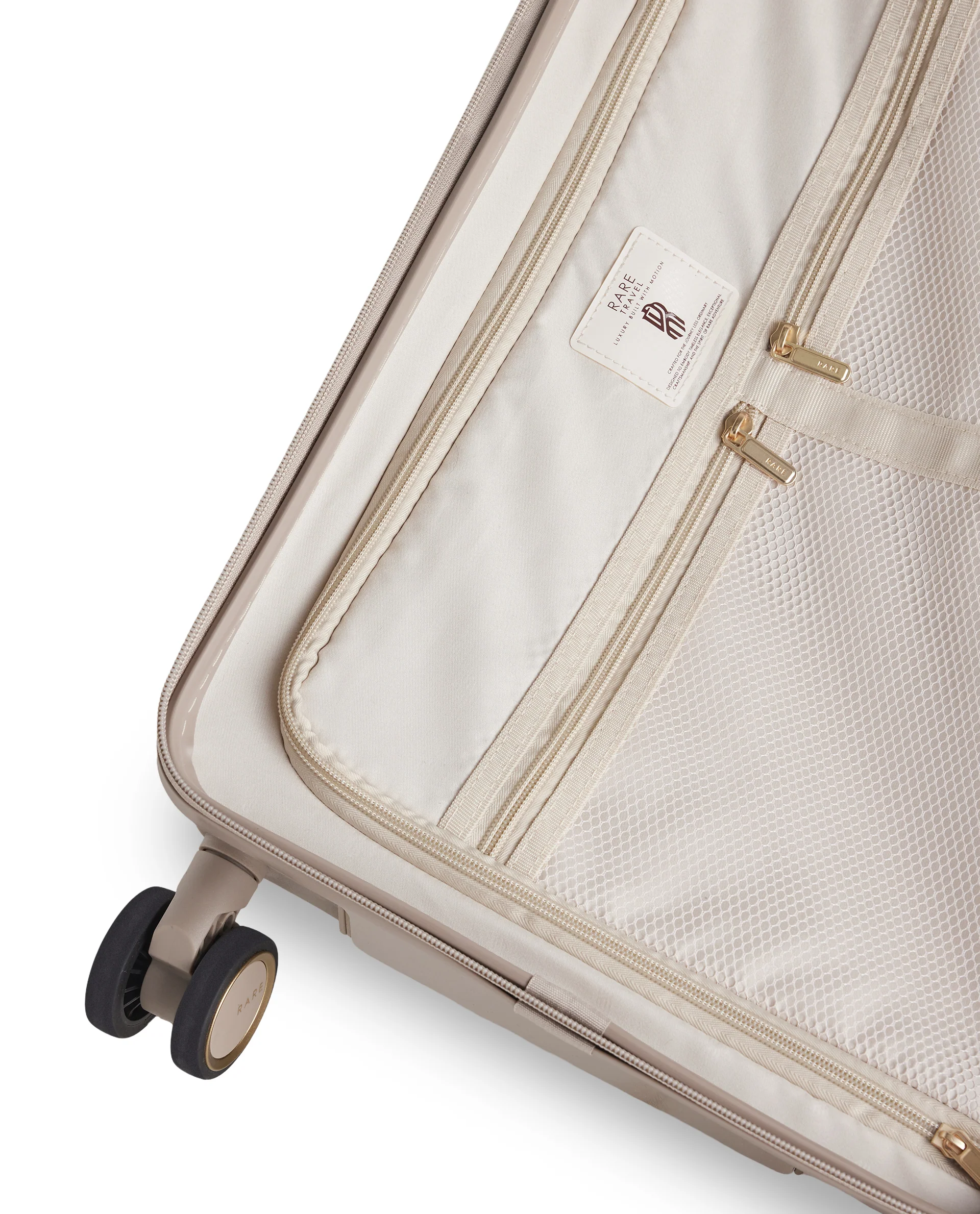 Rare Rabbit Tony Beige Hard Shell Trolley Bag - Image 8