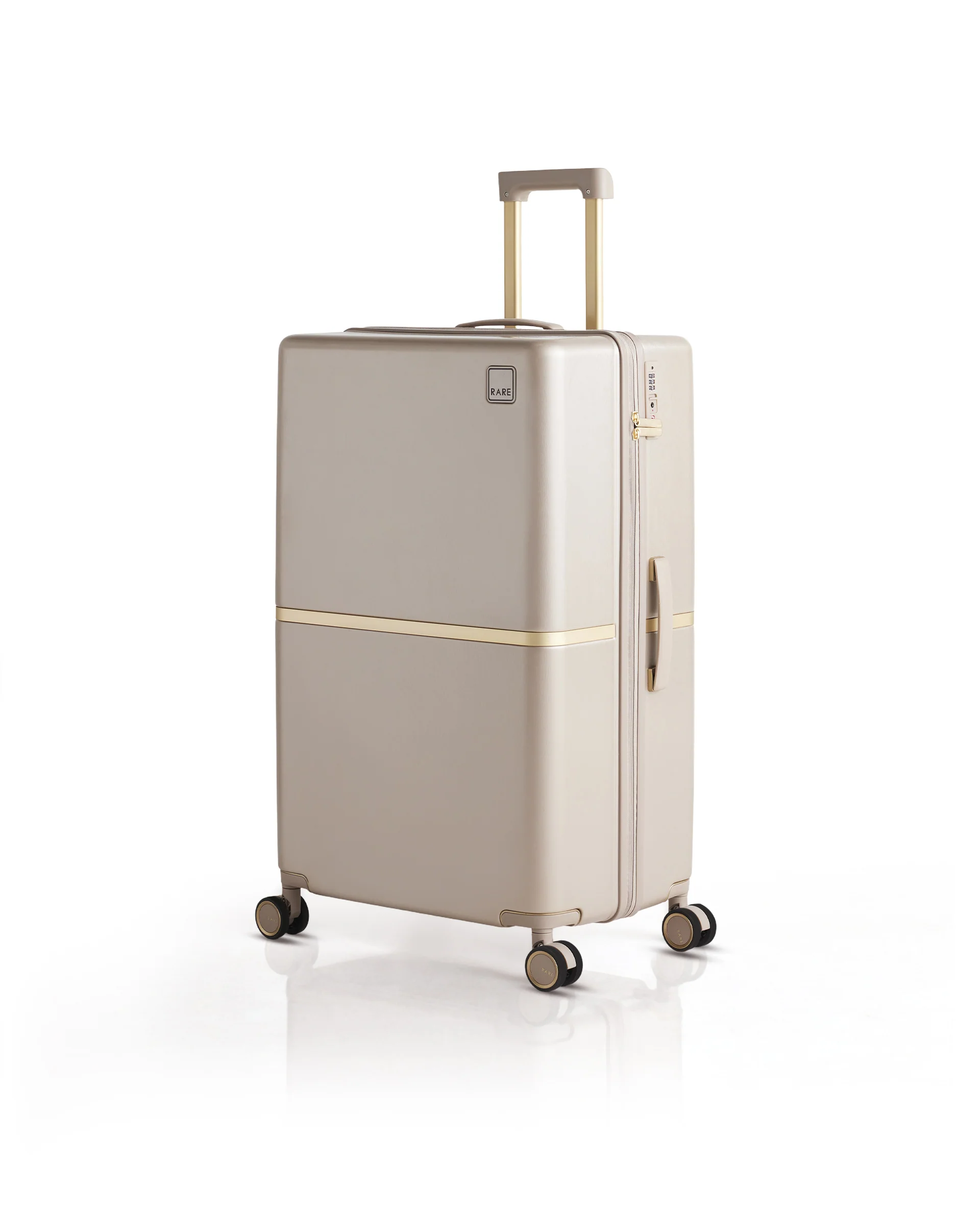 Rare Rabbit Tony Beige Hard Shell Trolley Bag Large - Image 2