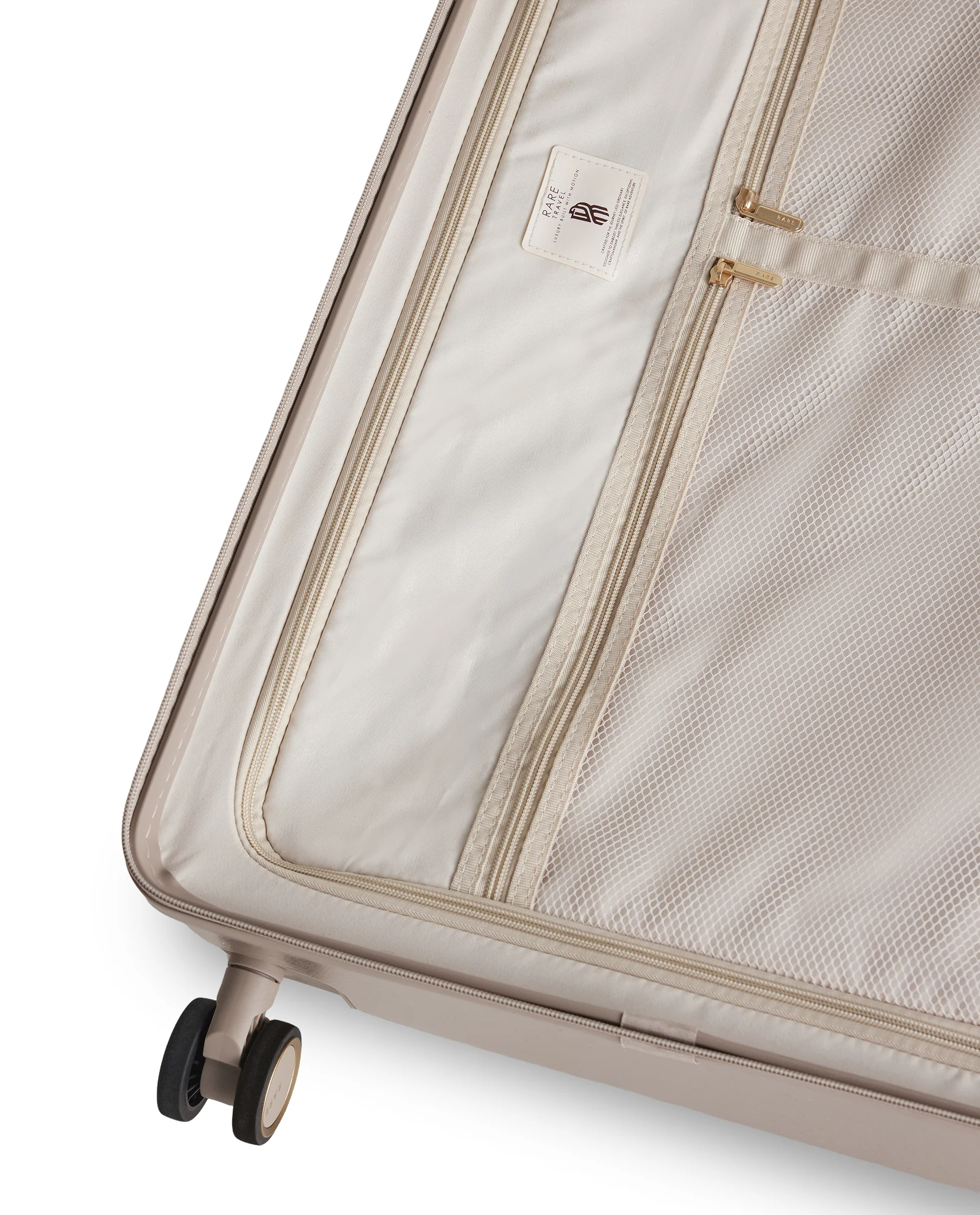 Rare Rabbit Tony Beige Hard Shell Trolley Bag Large - Image 7