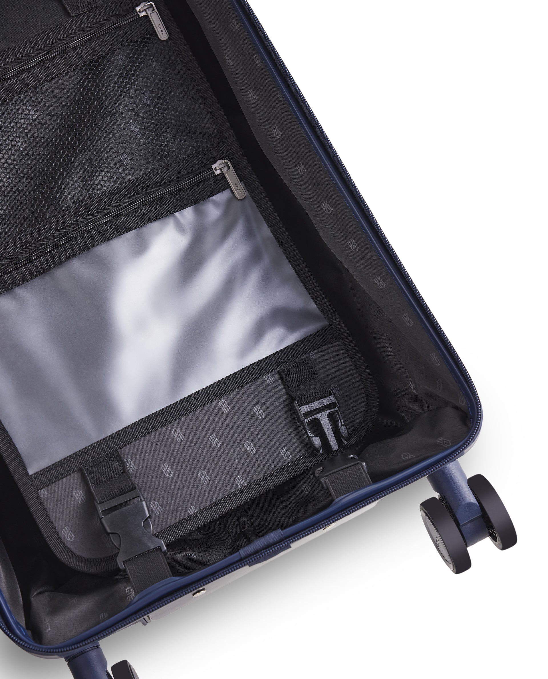 Rare Rabbit Tony Blue Hard Shell Trolley Bag - Image 8