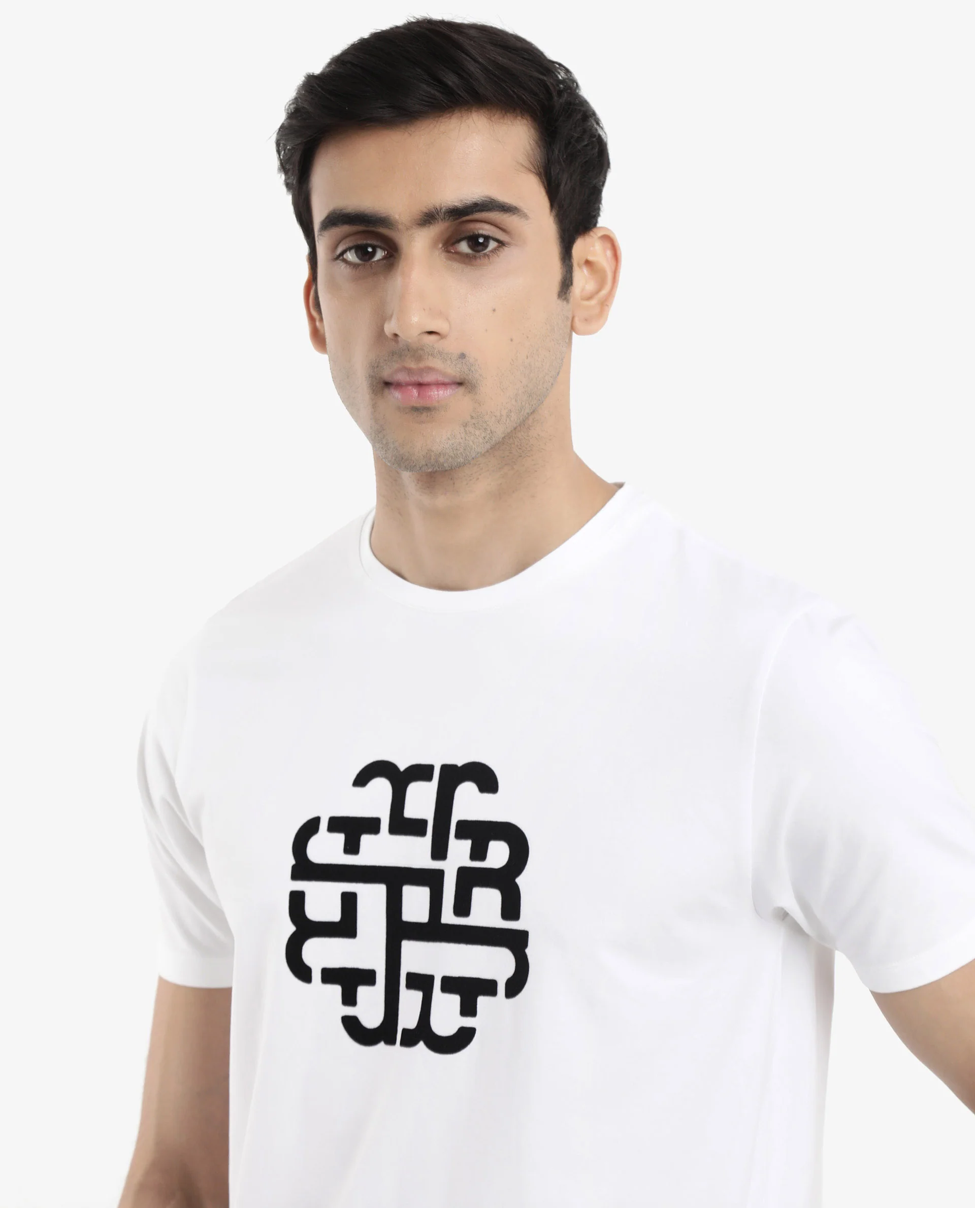 Rare Rabbit Men's Toxy White Cotton Graphic Print Regular Fit Half Sleeve Crew Neck T-Shirt - Image 10