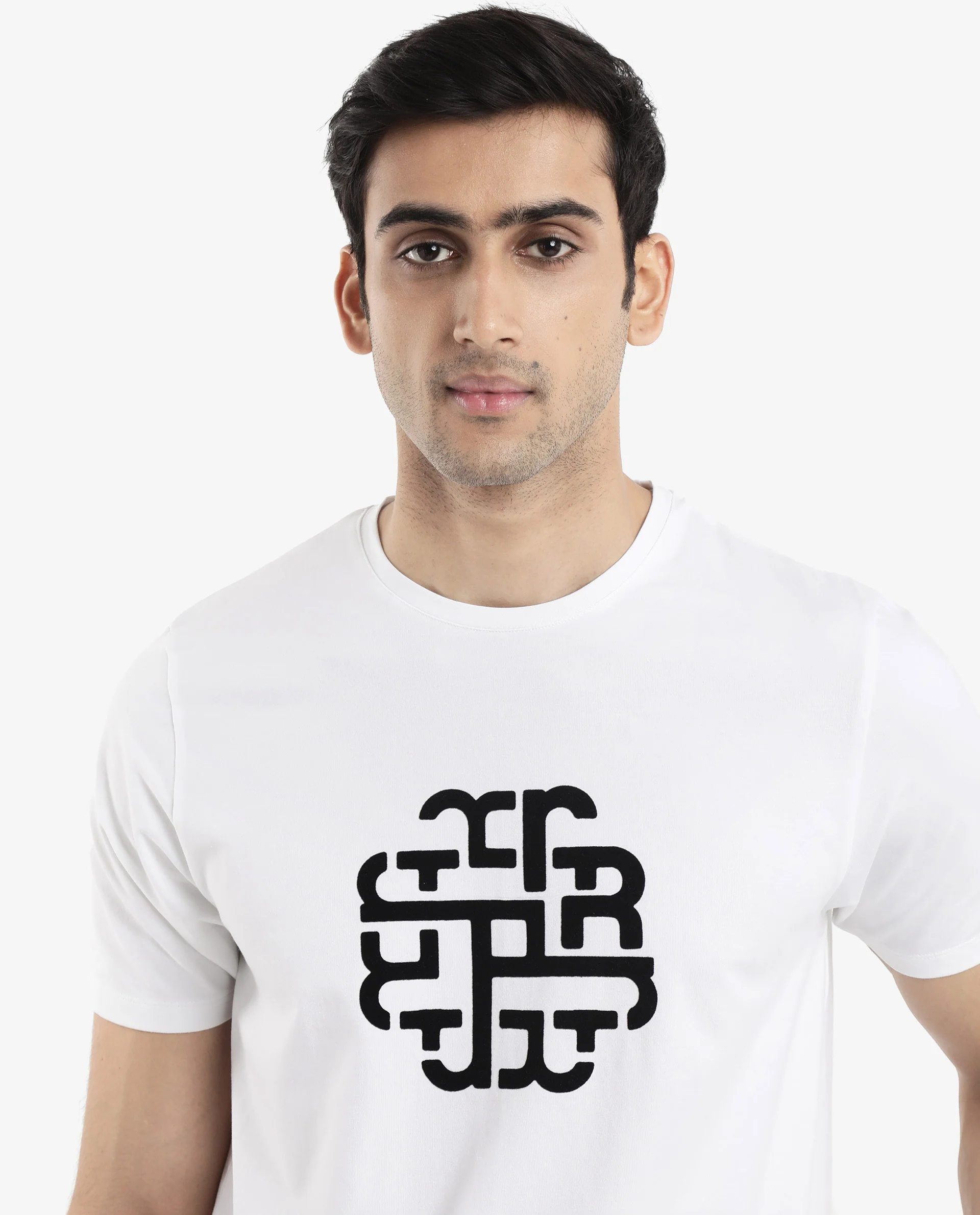 Rare Rabbit Men's Toxy White Cotton Graphic Print Regular Fit Half Sleeve Crew Neck T-Shirt - Image 5