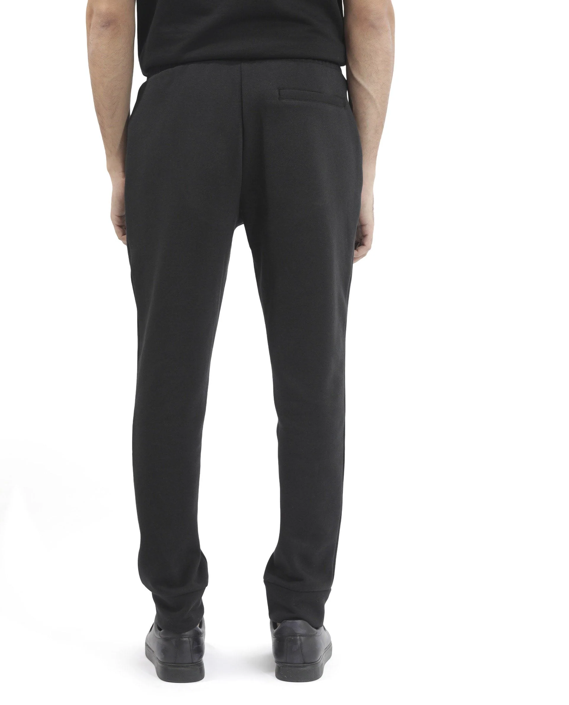 Rare Rabbit Mens Trant Black Joggers Mid Rise Solid - Image 9