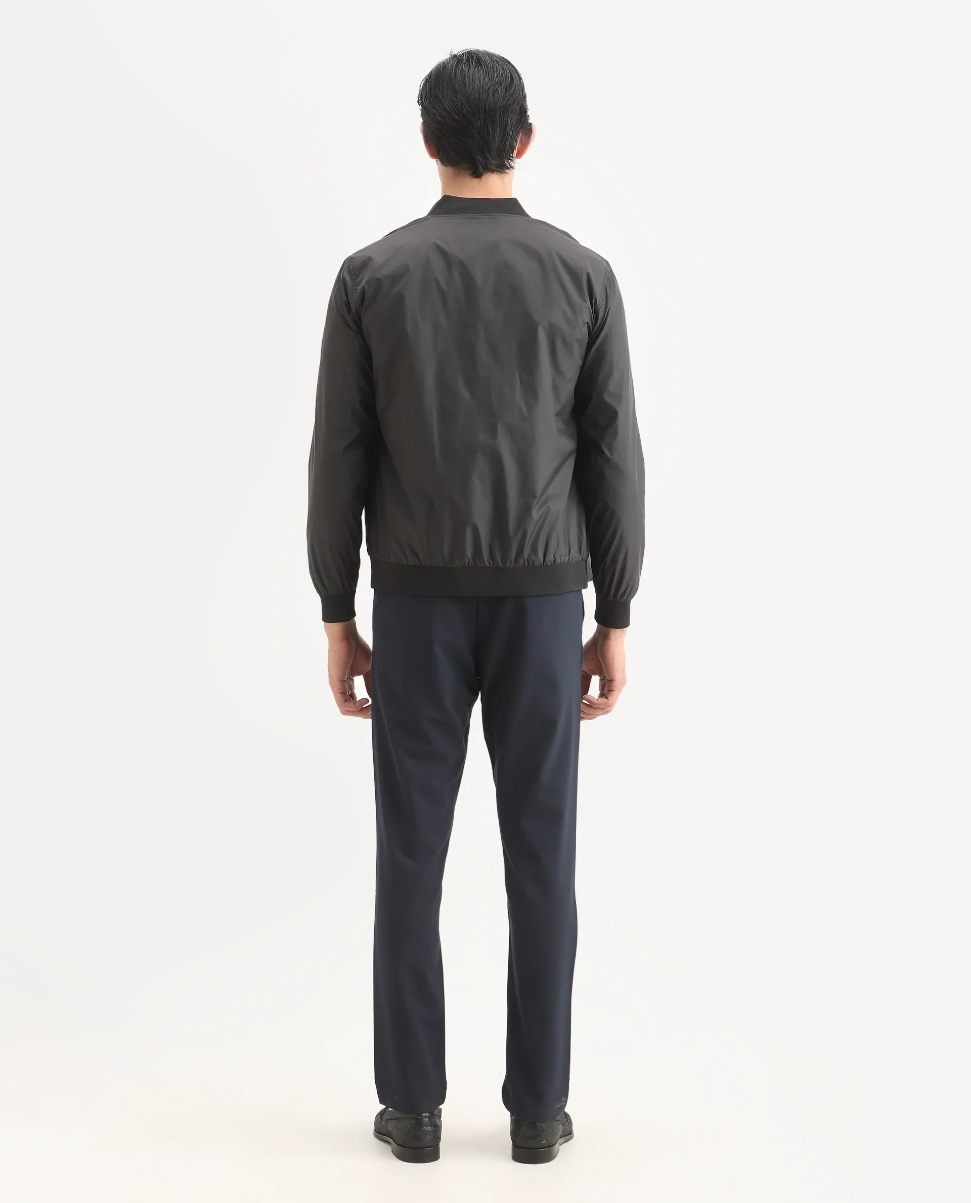 Rare Rabbit Men's Travel-Ss26 Navy Polyester Fabric Button And Zip Closure Closure Plain Trouser - Image 7