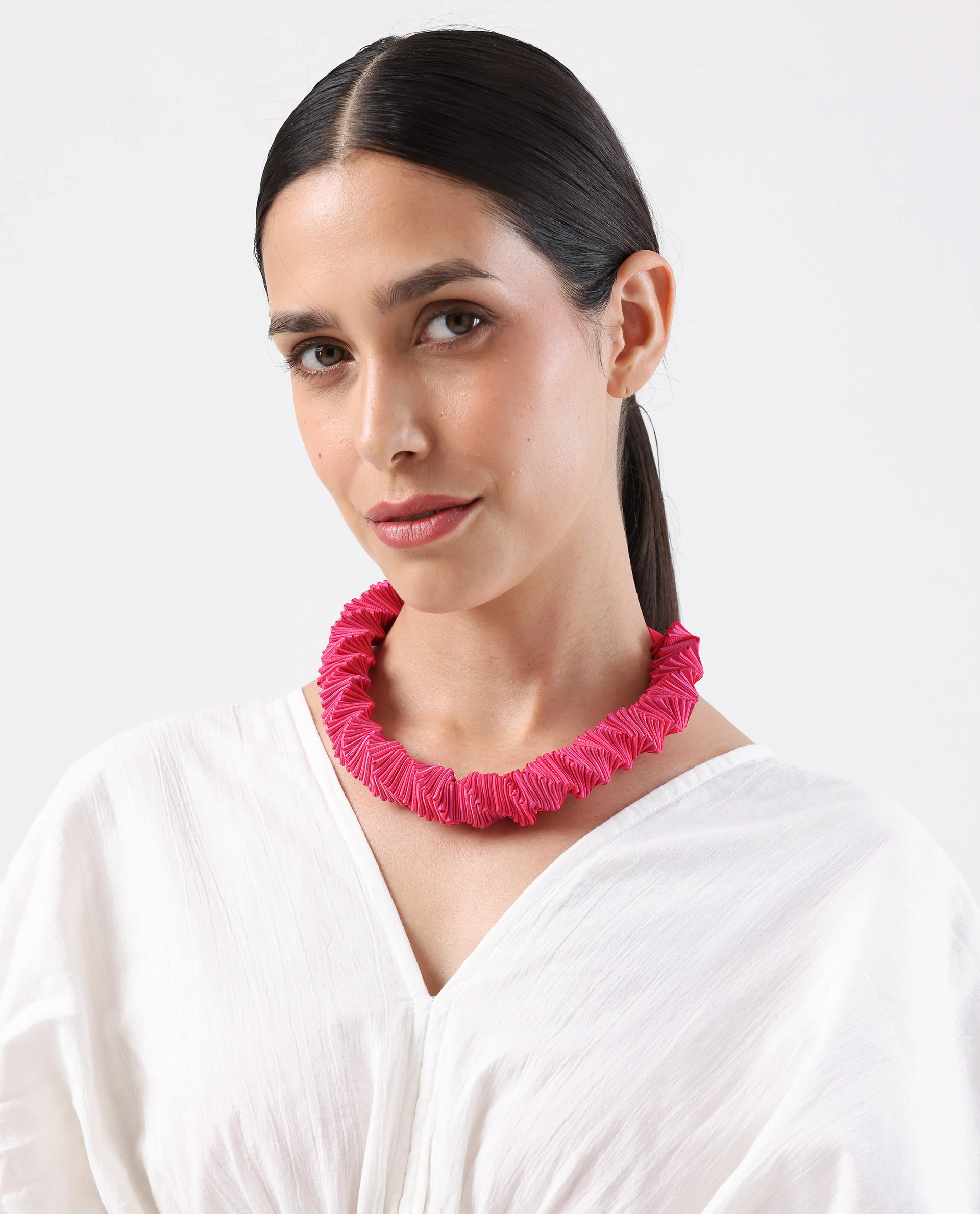 Rareism Women Tred Pink Necklace - Image 3