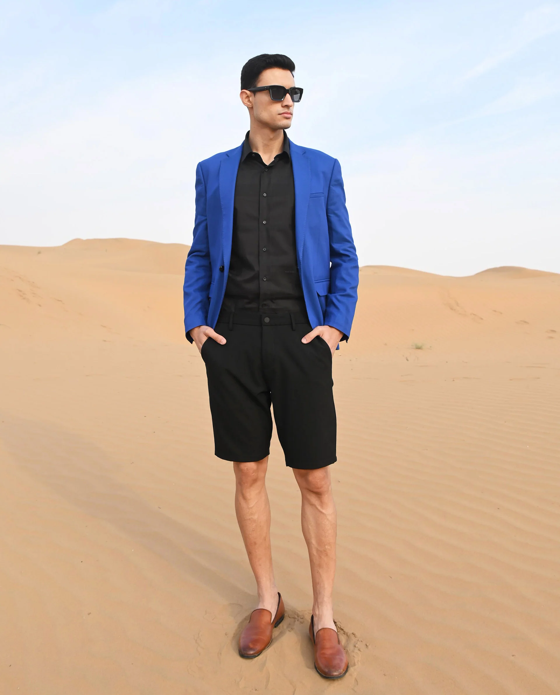 Rare Rabbit Men's Trip Black Polyester Plain Relaxed Fit Shorts - Image 10