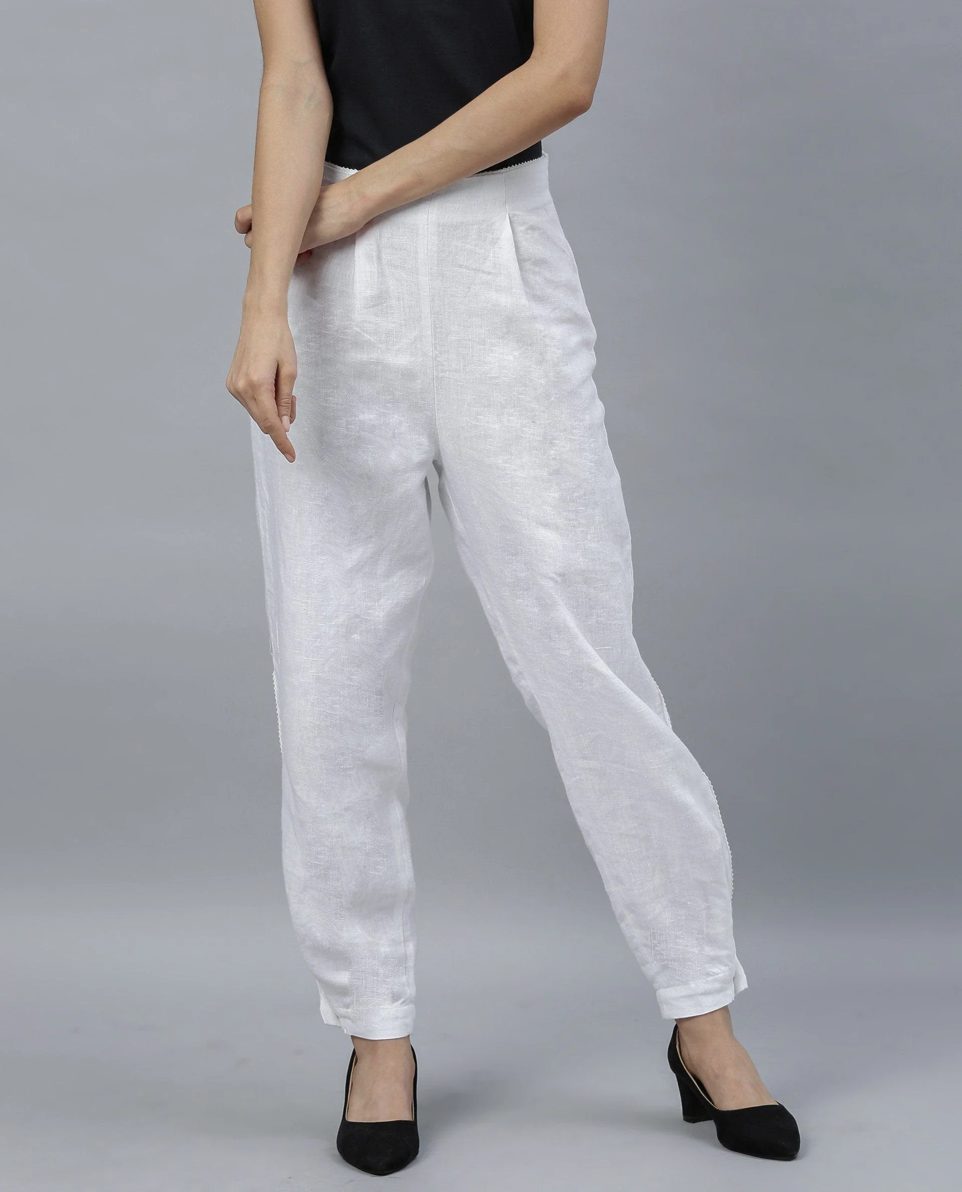Rareism Women Tune White Trousers - Image 2