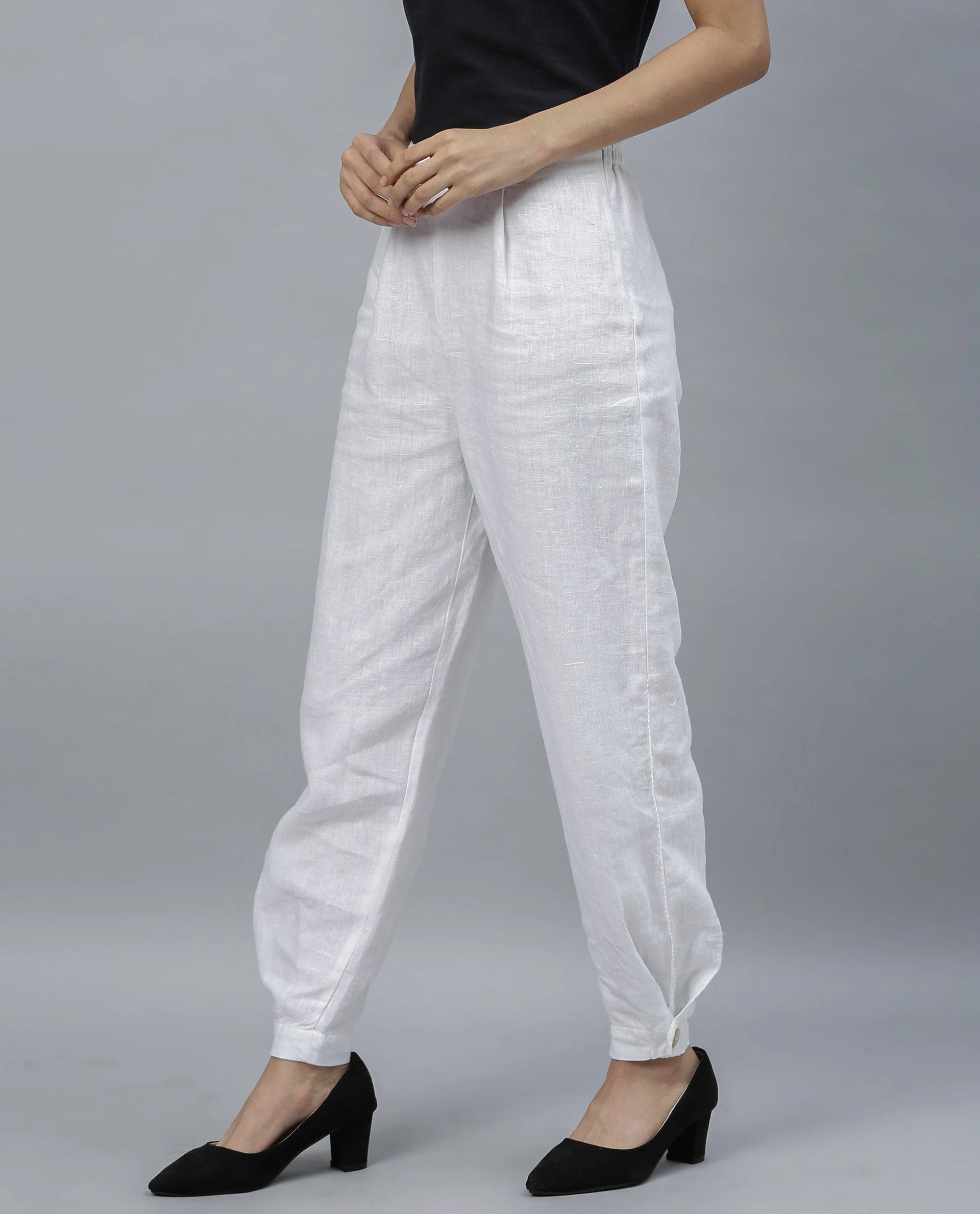 Rareism Women Tune White Trousers - Image 3