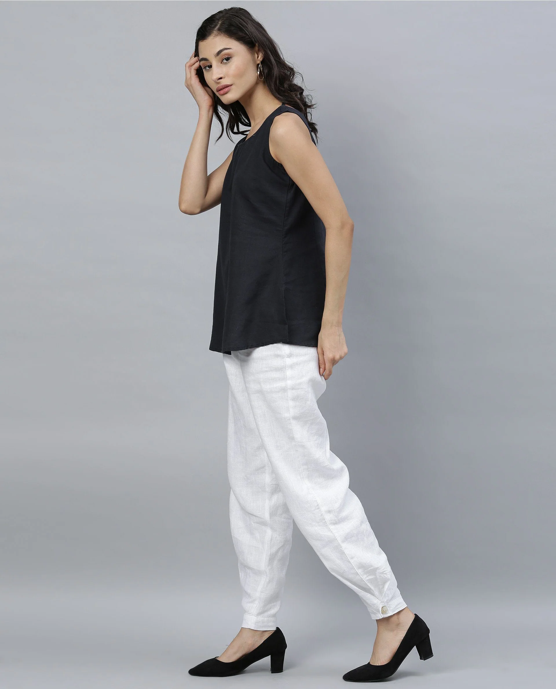 Rareism Women Tune White Trousers - Image 4