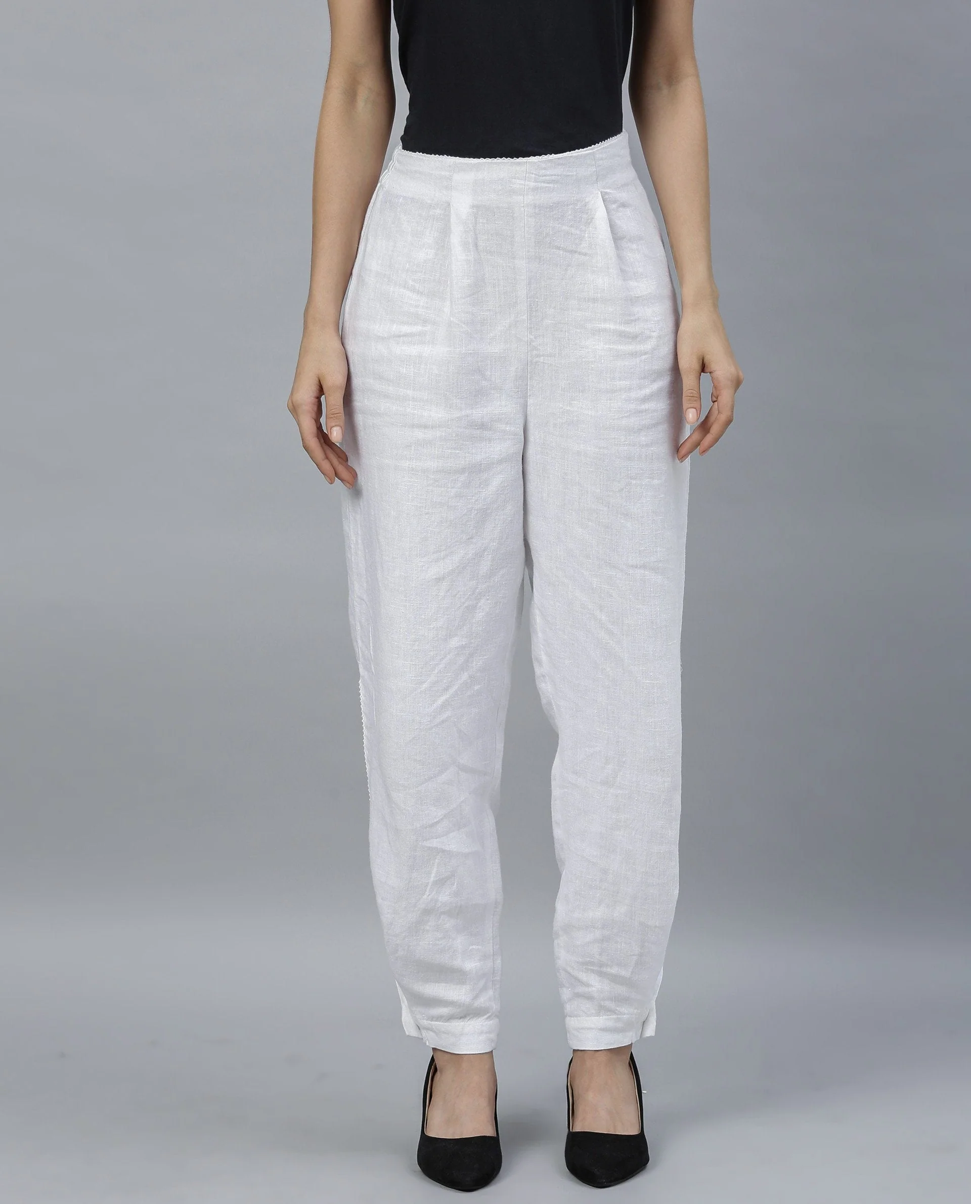Rareism Women Tune White Trousers - Image 5