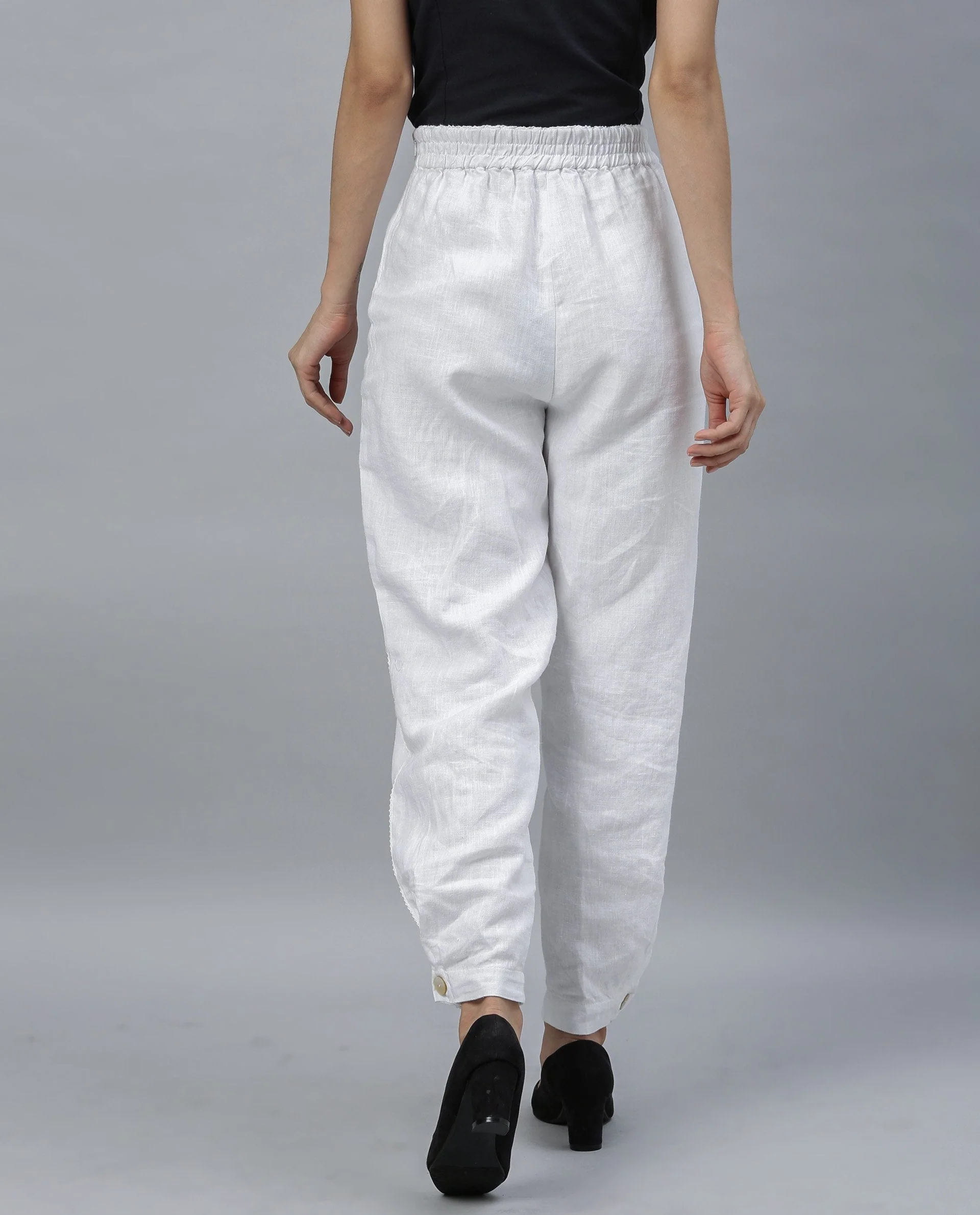 Rareism Women Tune White Trousers - Image 7
