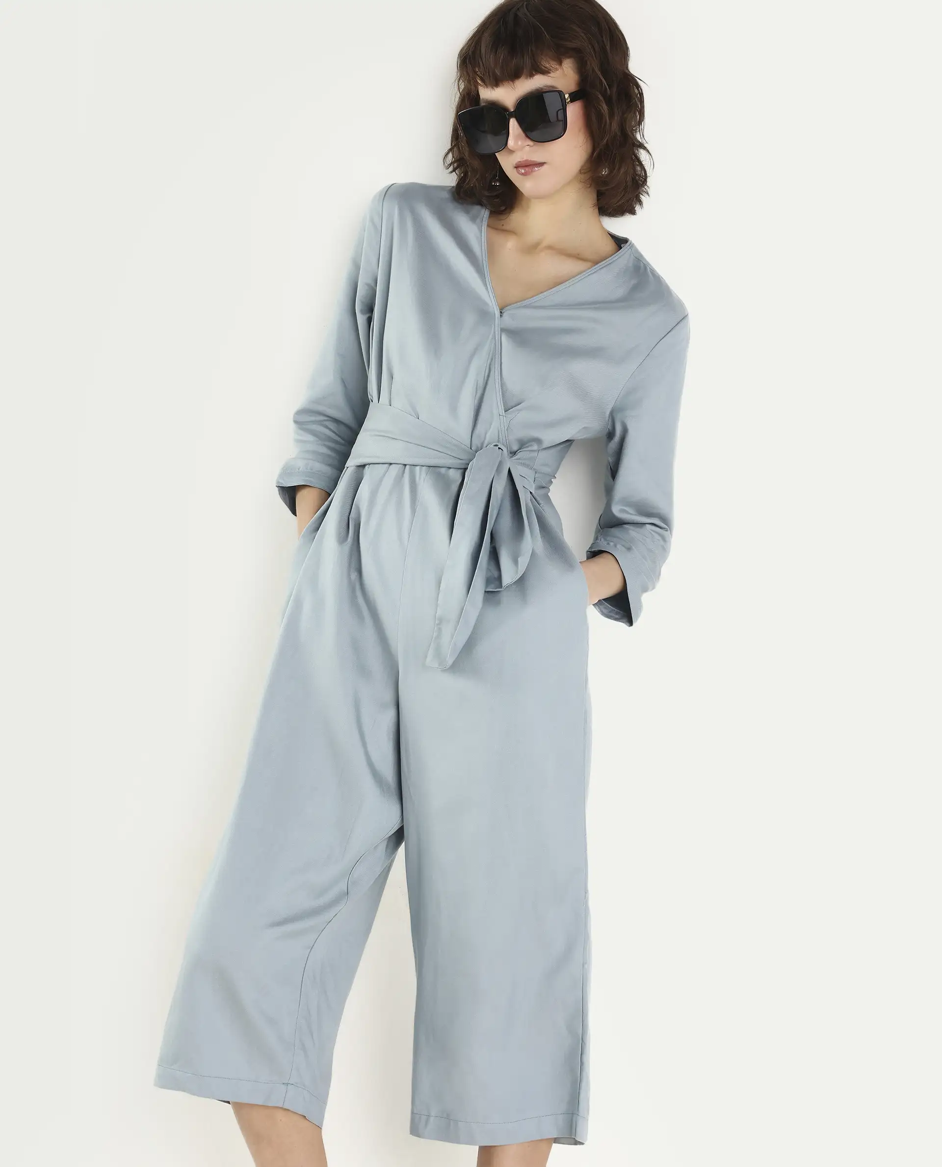 Rareism Women's Plain Tencel Jumpsuit Jumpsuit - Image 2
