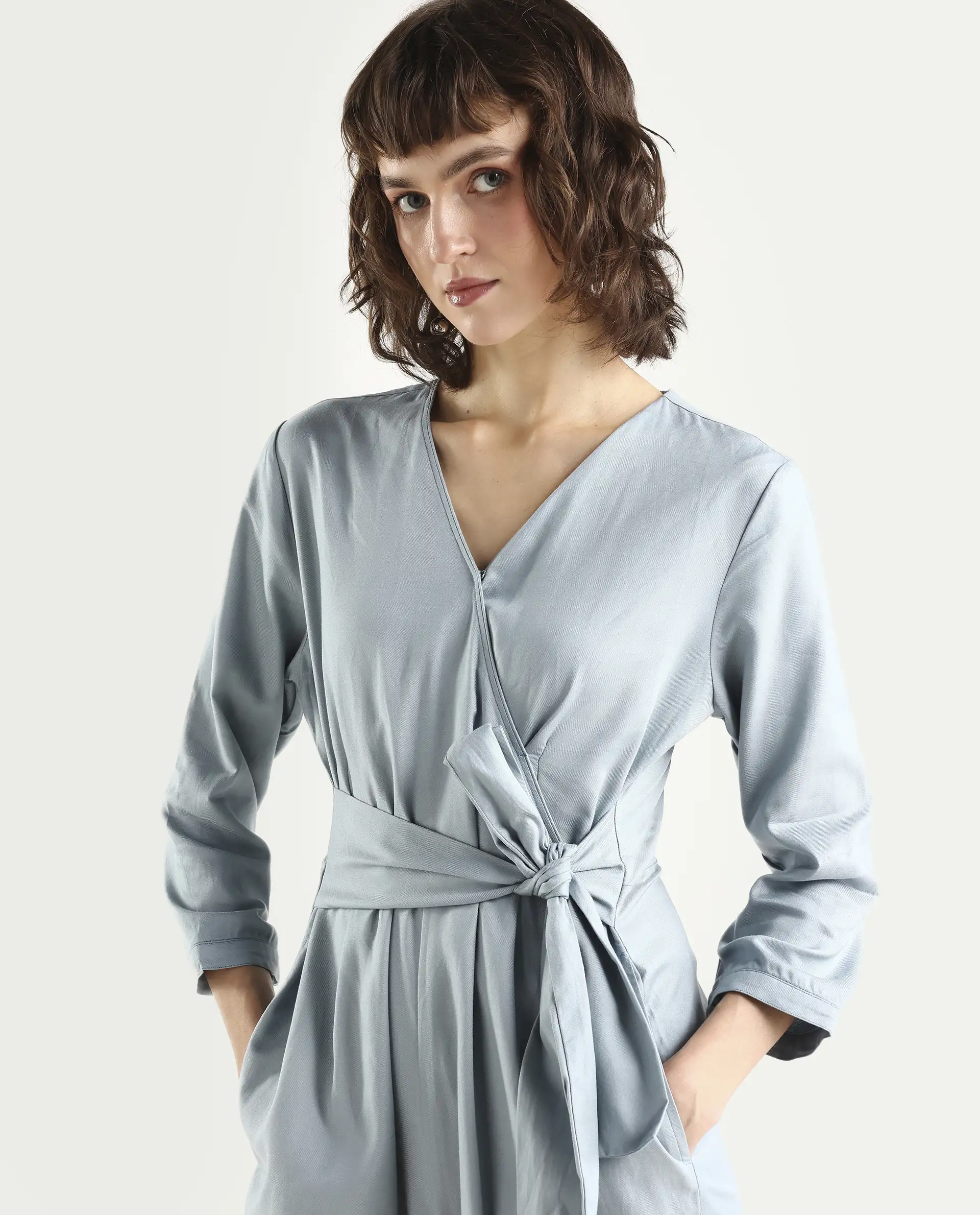 Rareism Women's Plain Tencel Jumpsuit Jumpsuit - Image 4
