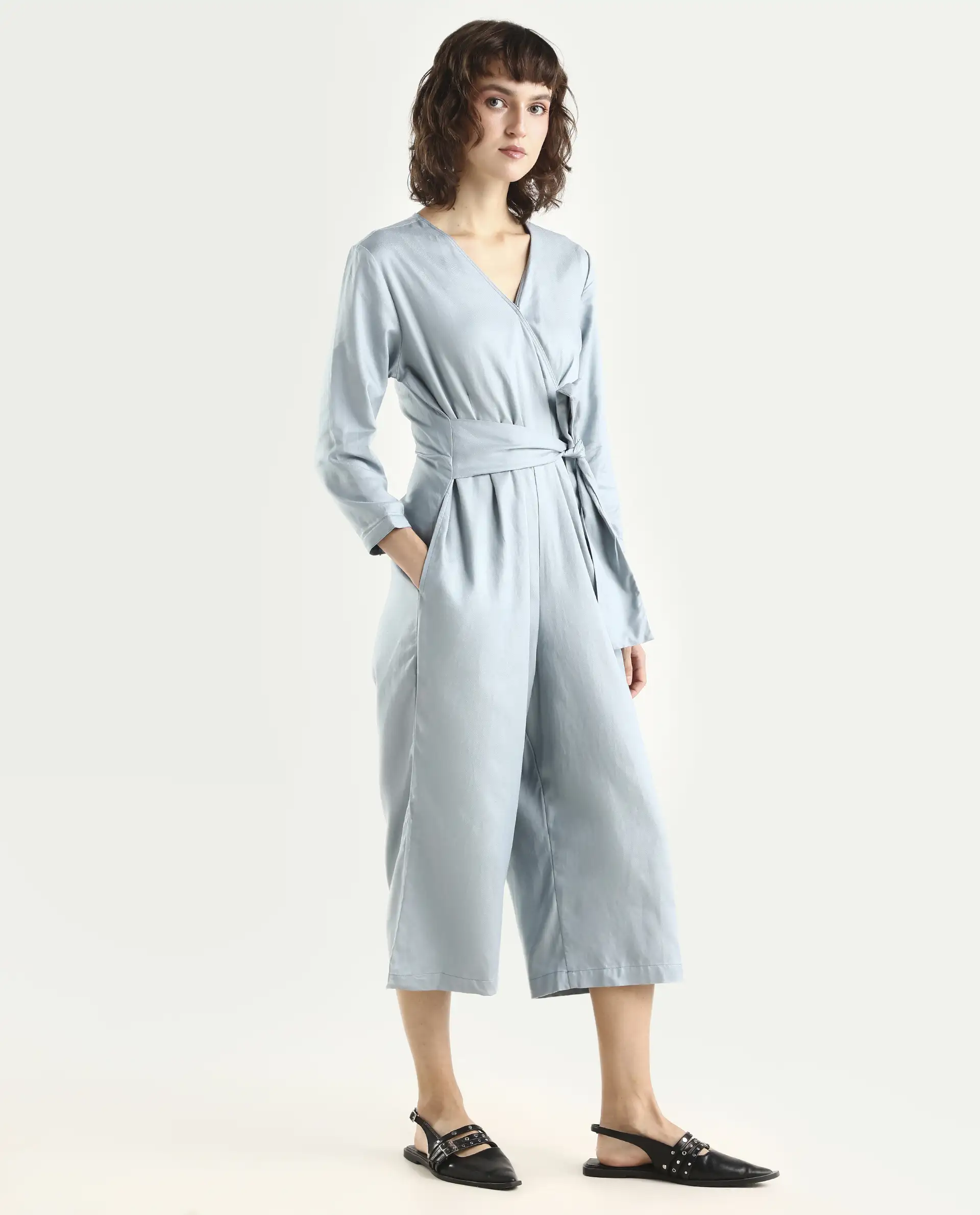 Rareism Women's Plain Tencel Jumpsuit Jumpsuit - Image 6