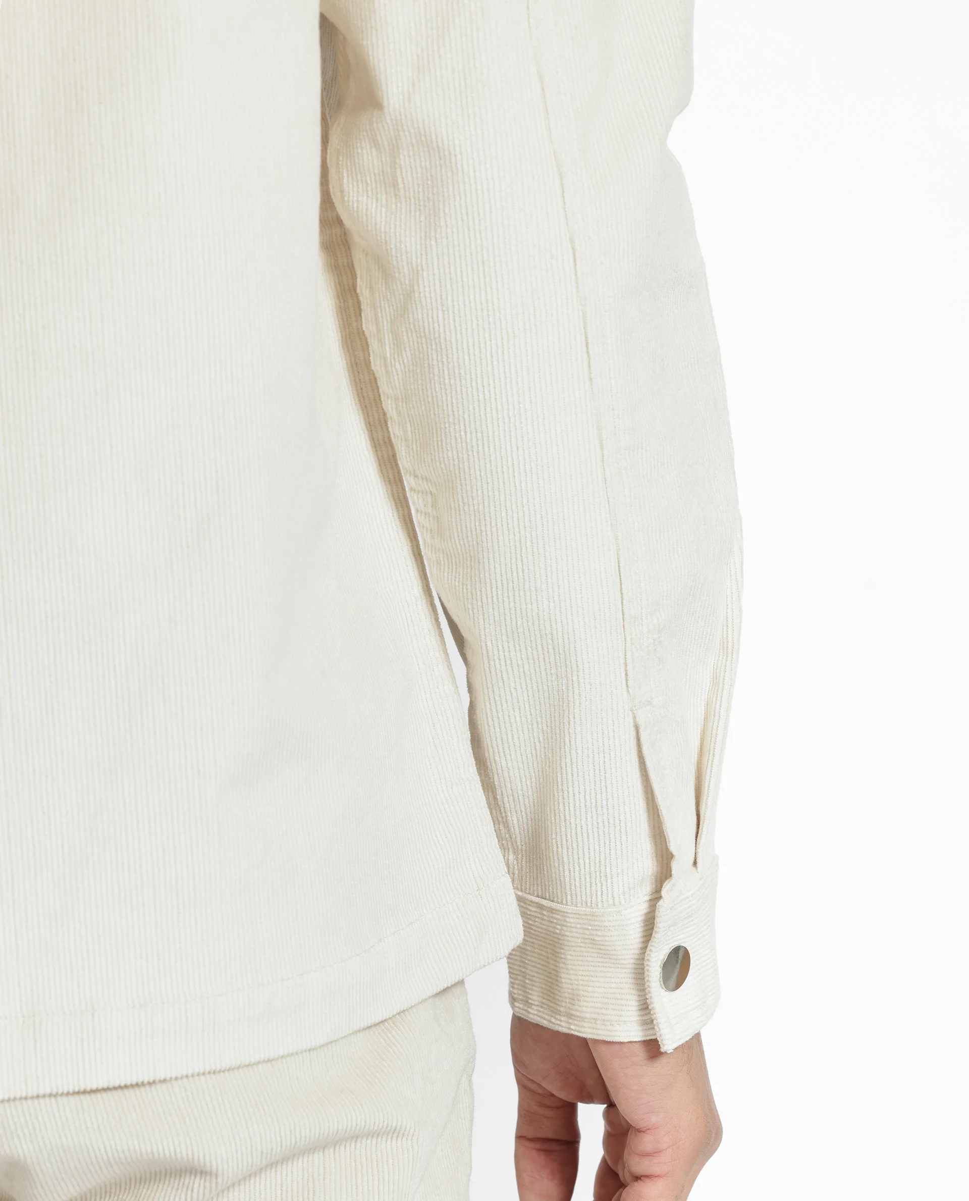 Rare Rabbit Men's Upto Off White Cotton Plain Regular Fit Full Sleeve Spread Collar Jacket - Image 14