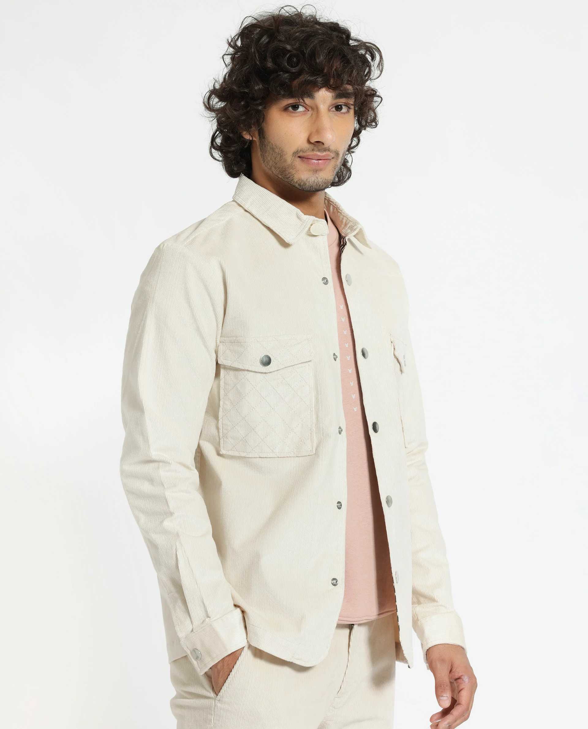 Rare Rabbit Men's Upto Off White Cotton Plain Regular Fit Full Sleeve Spread Collar Jacket - Image 16