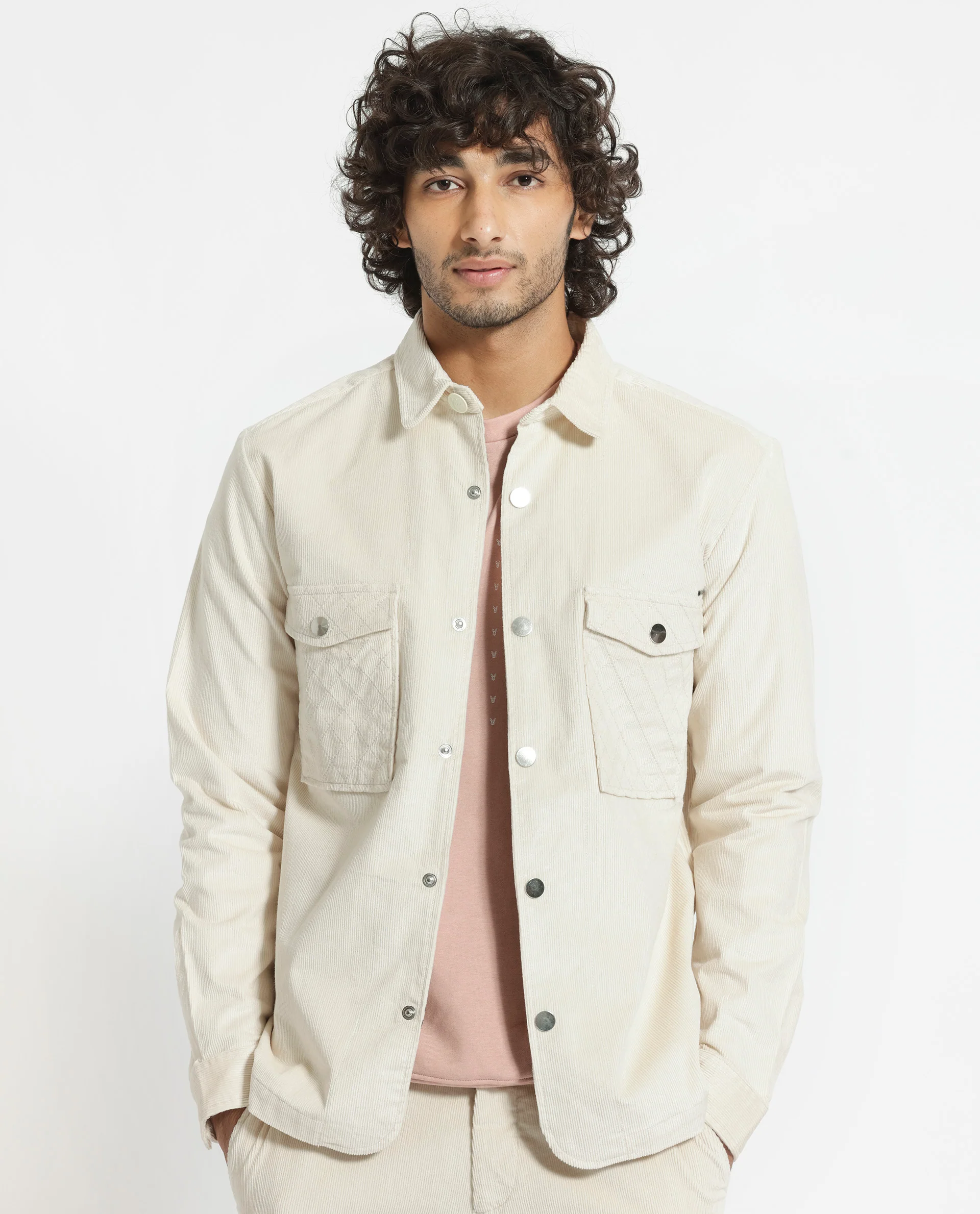 Rare Rabbit Men's Upto Off White Cotton Plain Regular Fit Full Sleeve Spread Collar Jacket - Image 18