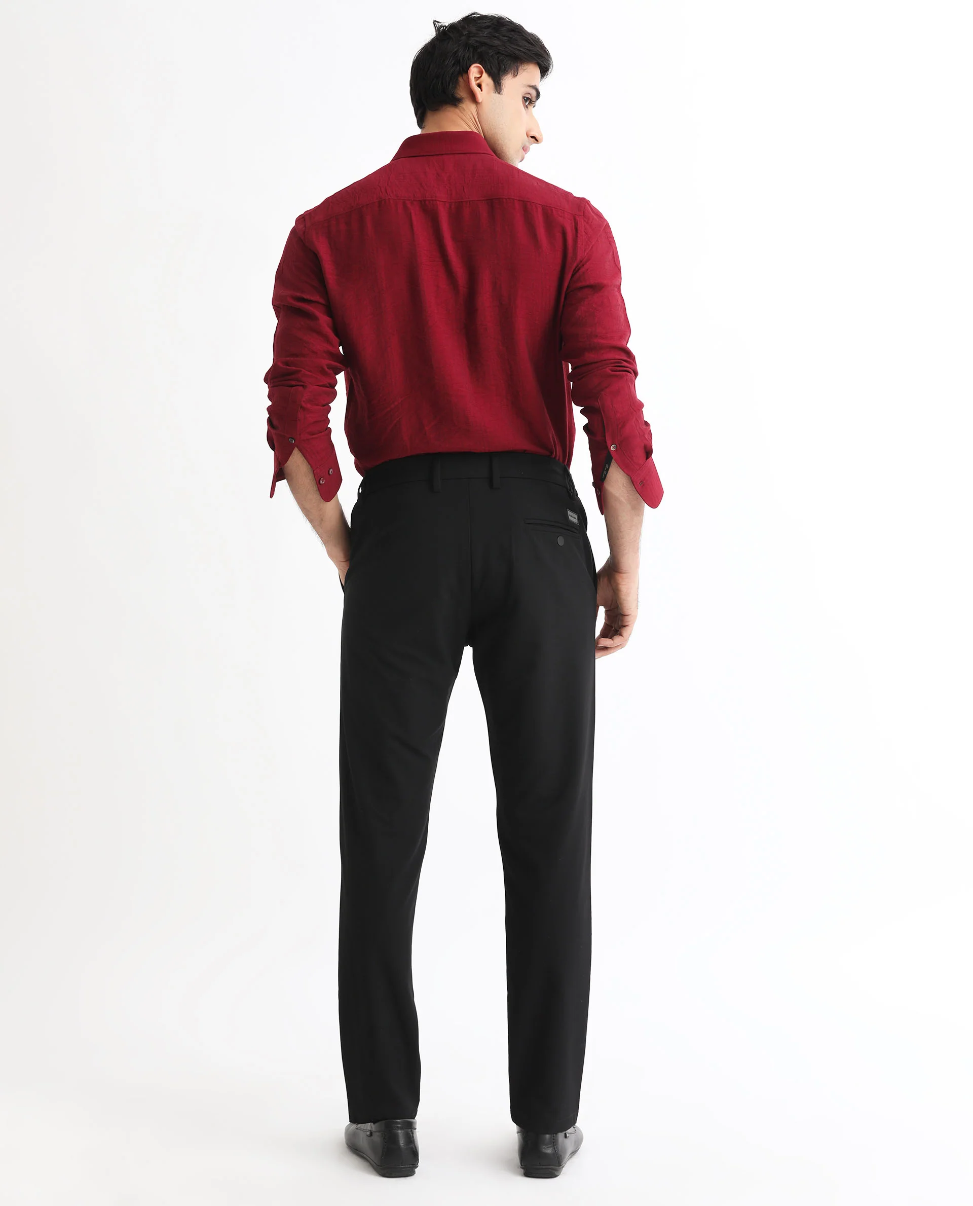 Rare Rabbit Men's Vagen Red Viscose Checked Print Regular Fit Full Sleeve Collared Shirt - Image 11