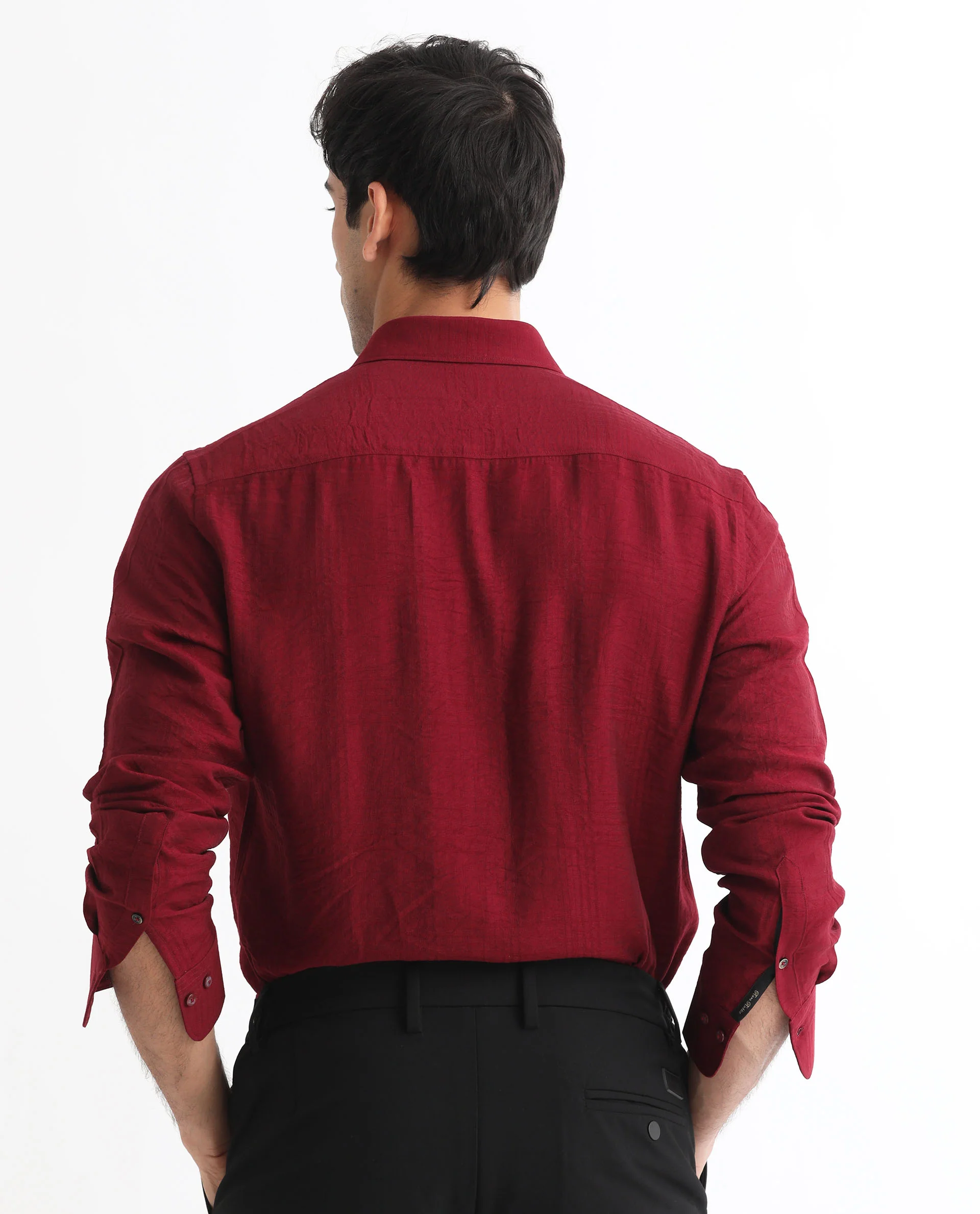 Rare Rabbit Men's Vagen Red Viscose Checked Print Regular Fit Full Sleeve Collared Shirt - Image 9