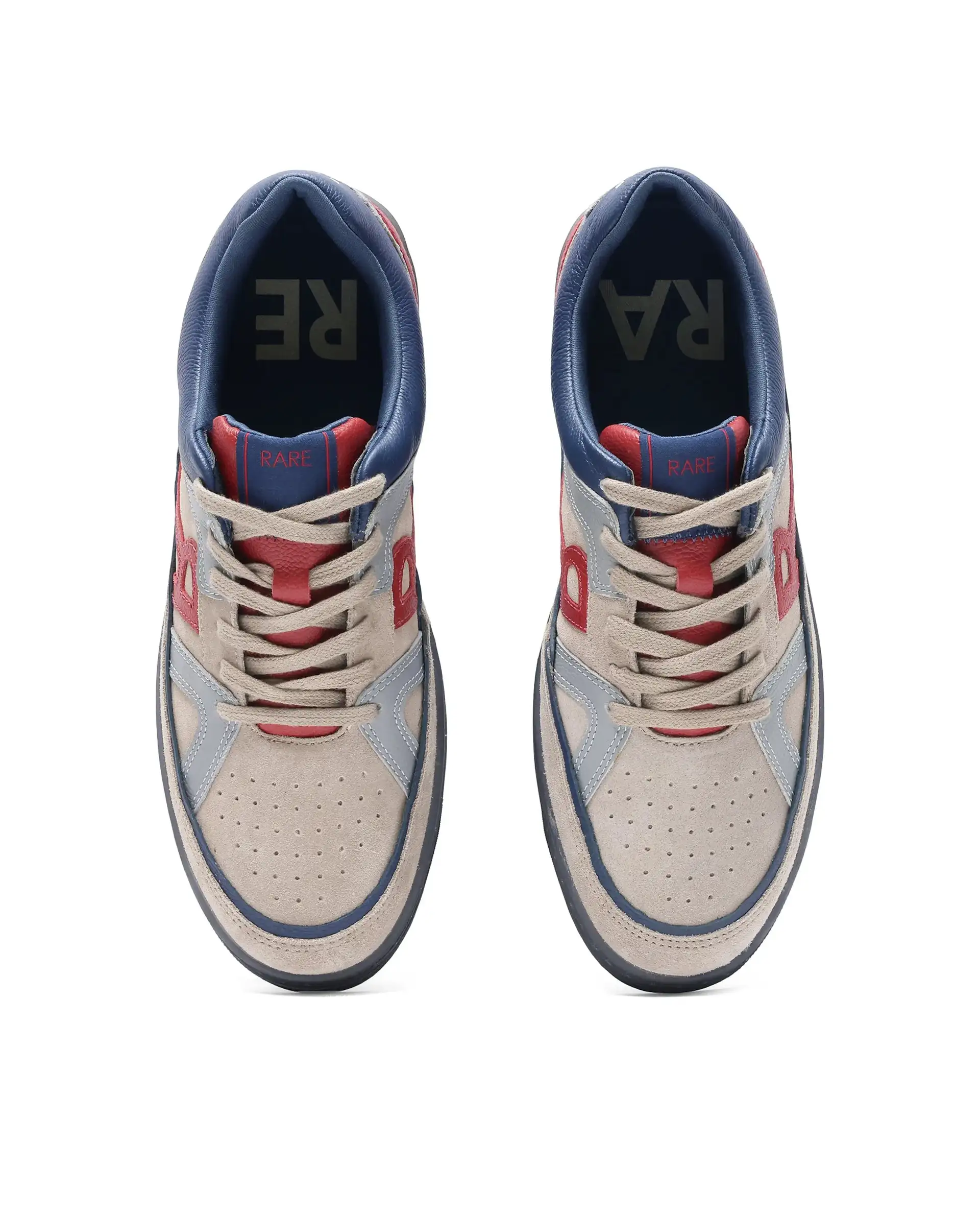 Rare Rabbit Men's Vale Beige Leather Lace-Up Closure Sneaker - Image 7