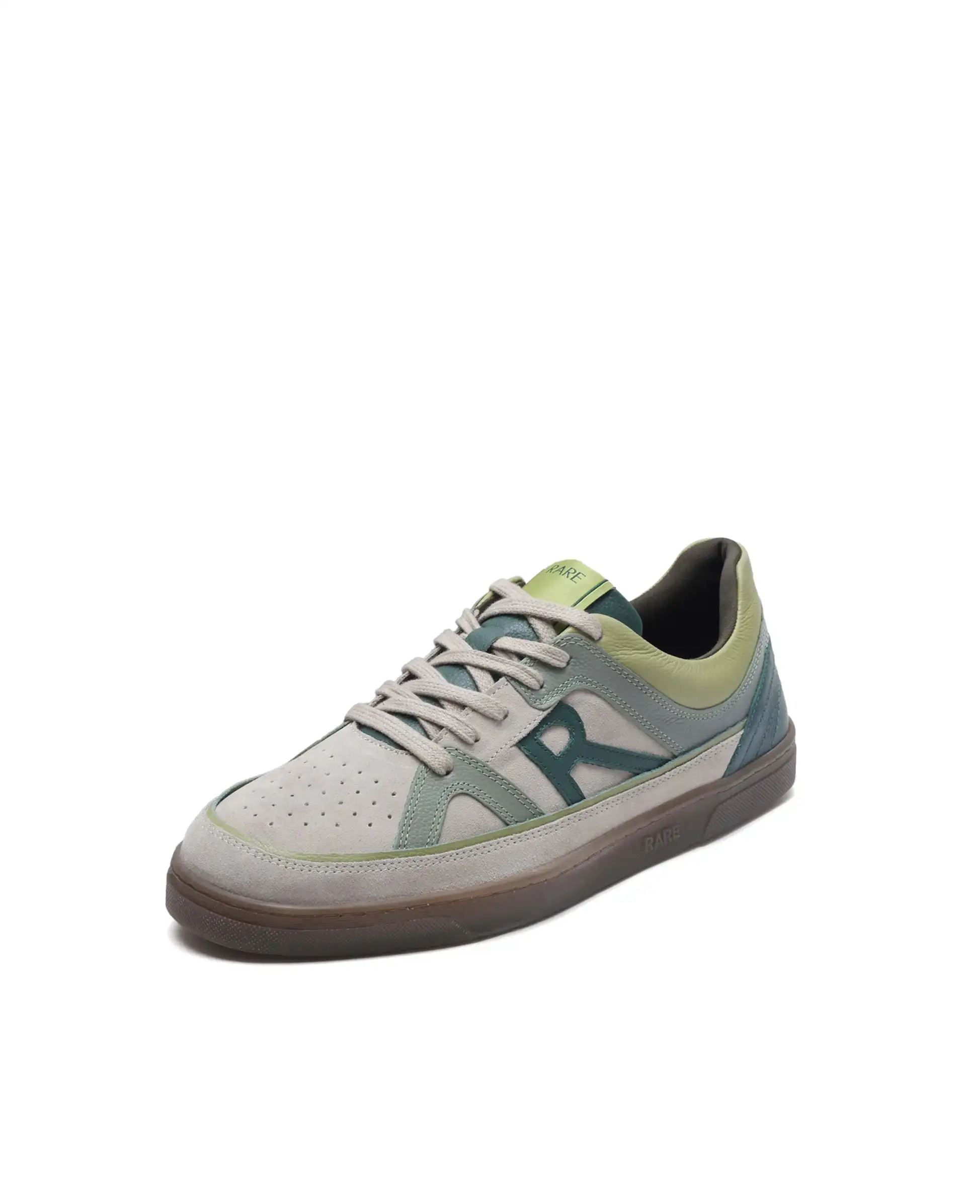 Rare Rabbit Men's Vale Green Leather Lace-Up Closure Sneaker - Image 4