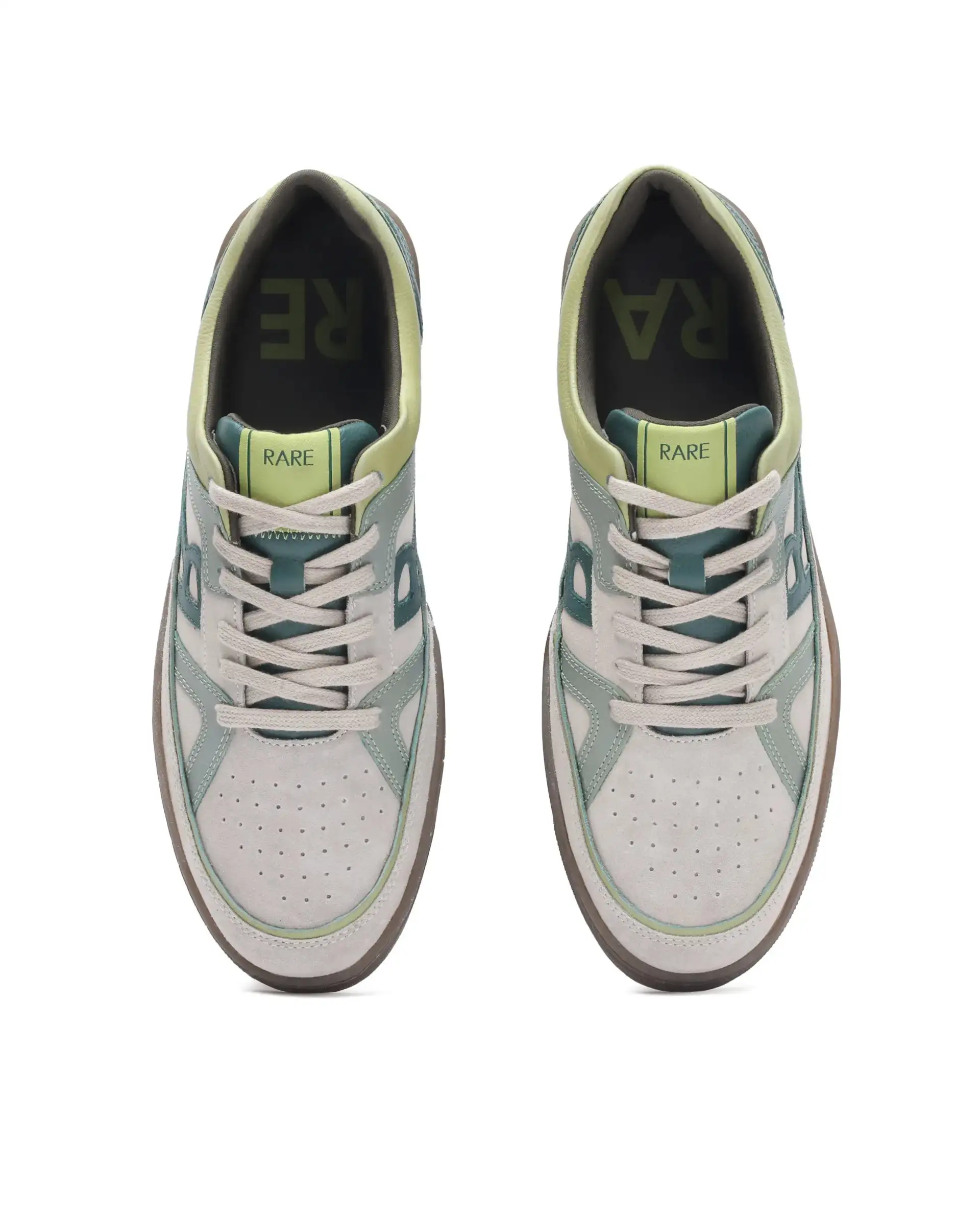 Rare Rabbit Men's Vale Green Leather Lace-Up Closure Sneaker - Image 6