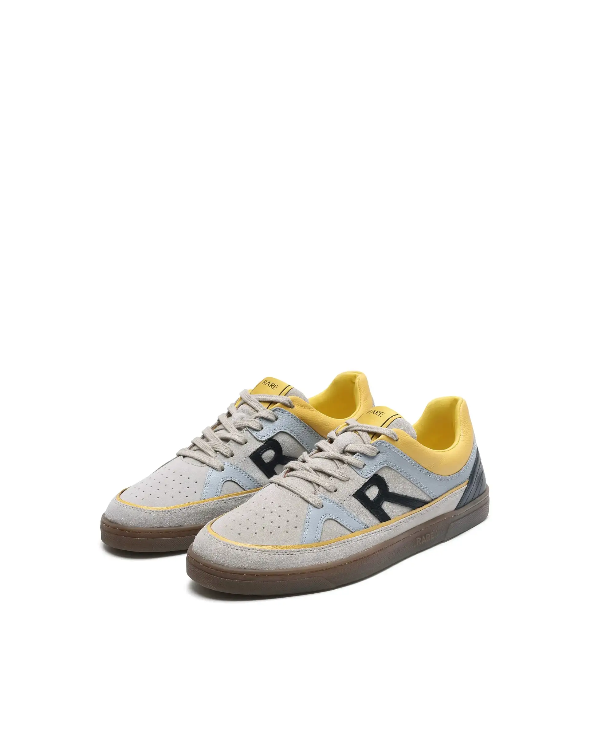 Rare Rabbit Men's Vale Grey Leather Lace-Up Closure Sneaker - Image 3