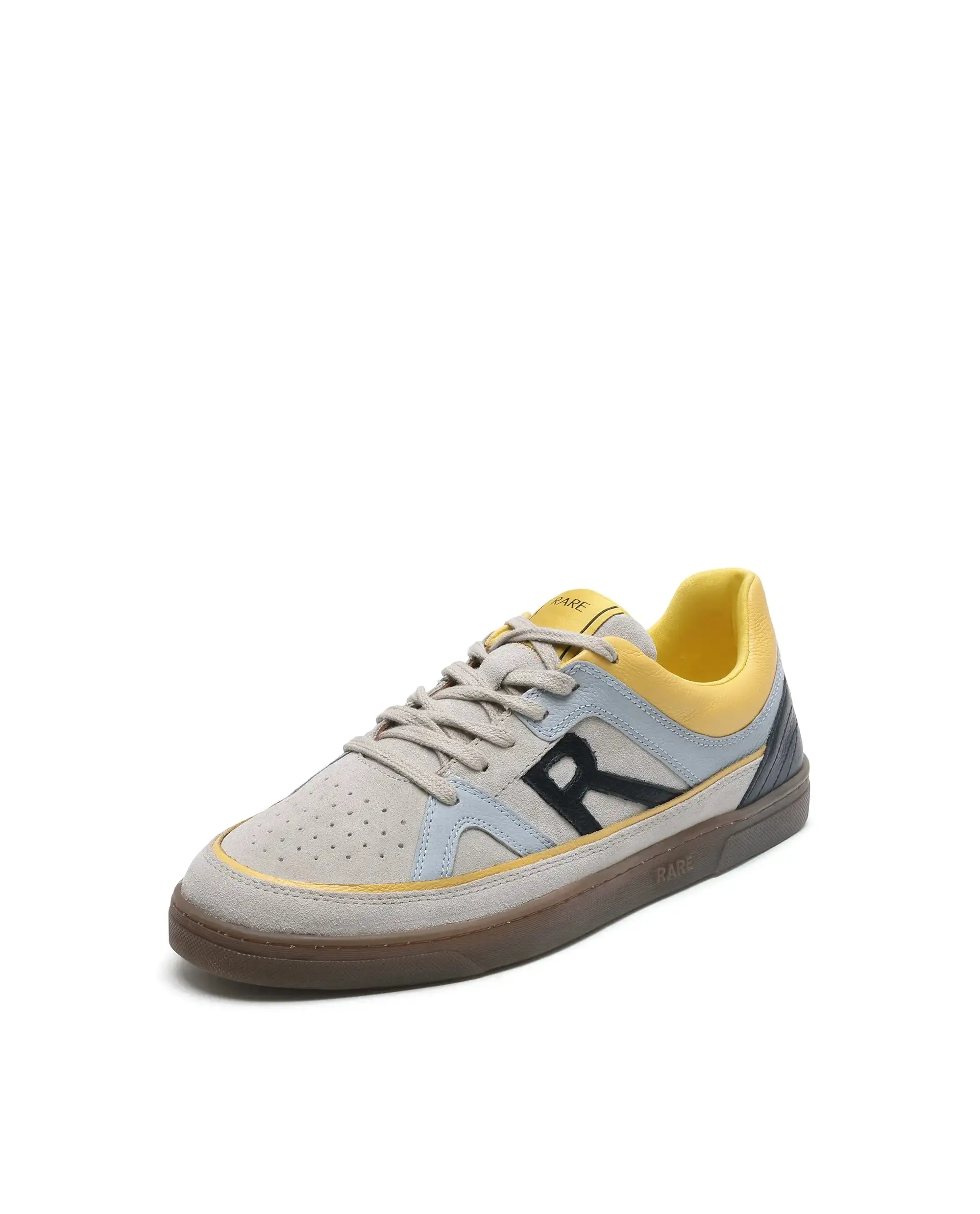 Rare Rabbit Men's Vale Grey Leather Lace-Up Closure Sneaker - Image 4