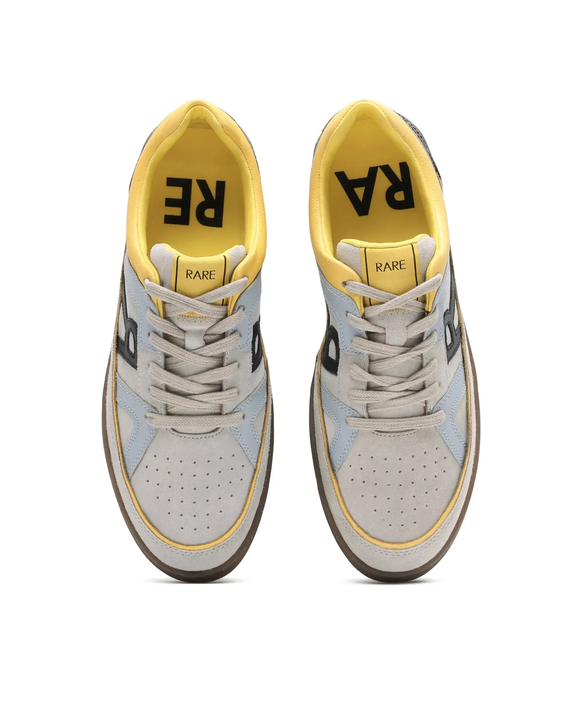 Rare Rabbit Men's Vale Grey Leather Lace-Up Closure Sneaker - Image 5