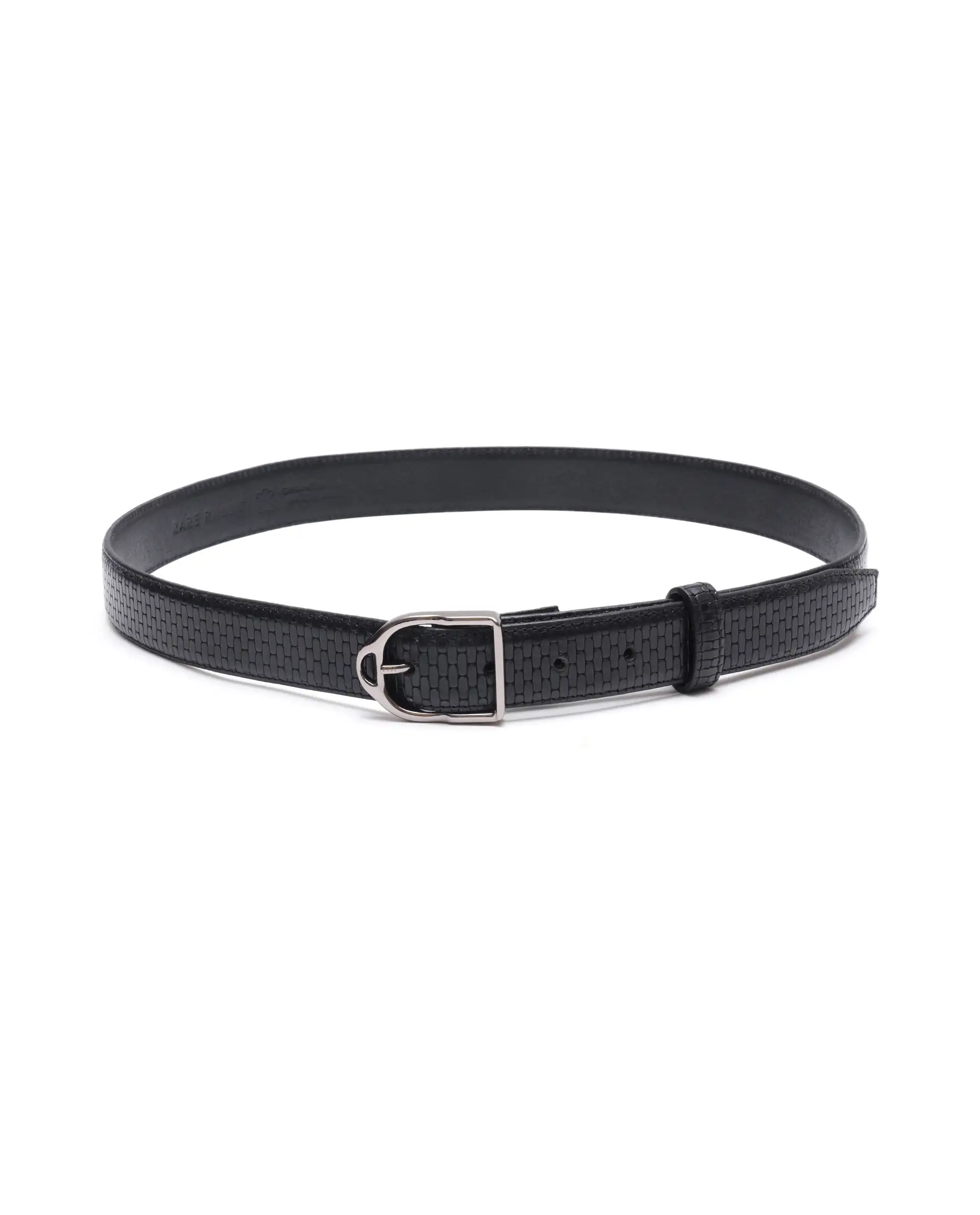 Rare Rabbit Men Valor Black Leather Belt - Image 6