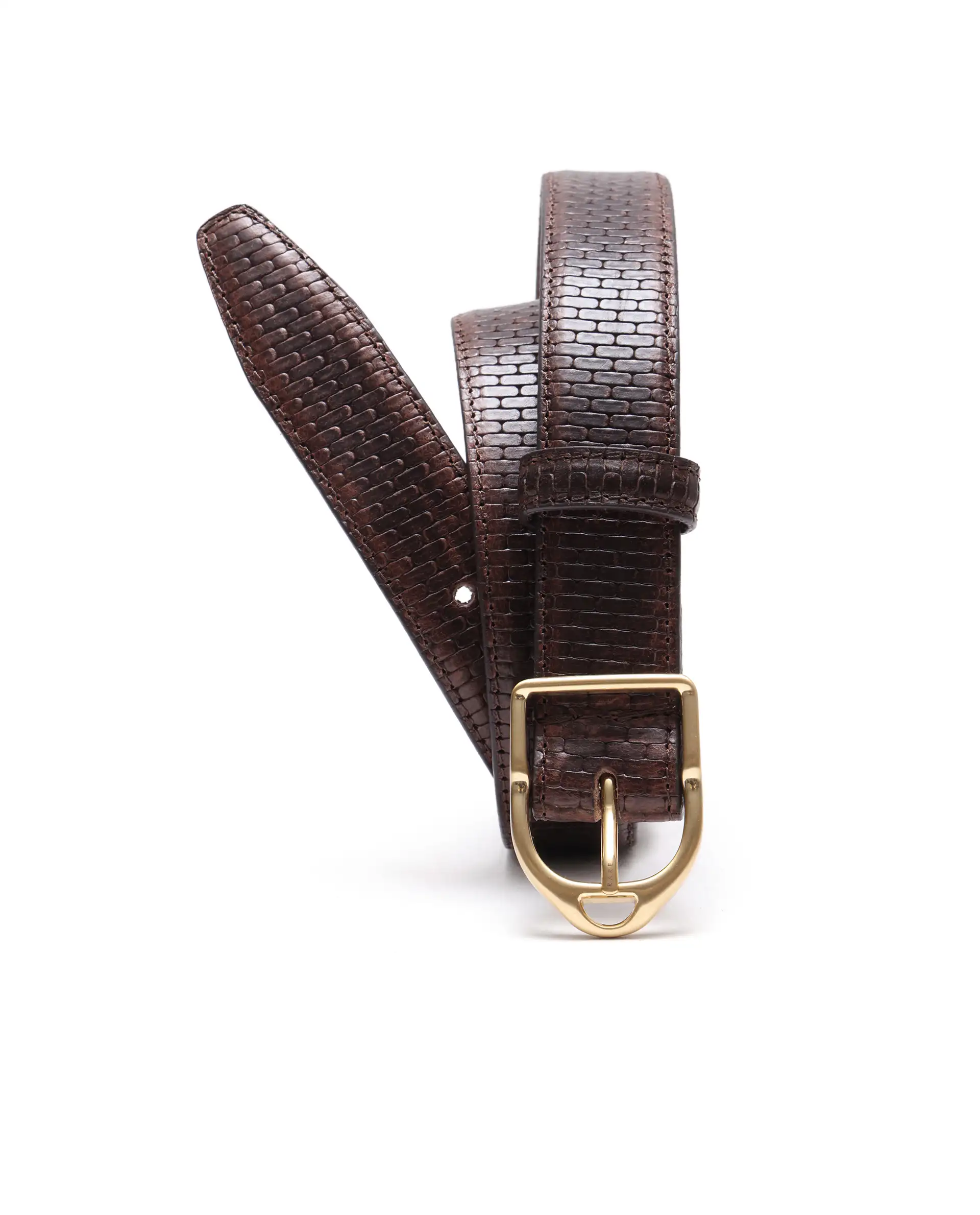 Rare Rabbit Men Valor Brown Leather Belt - Image 2