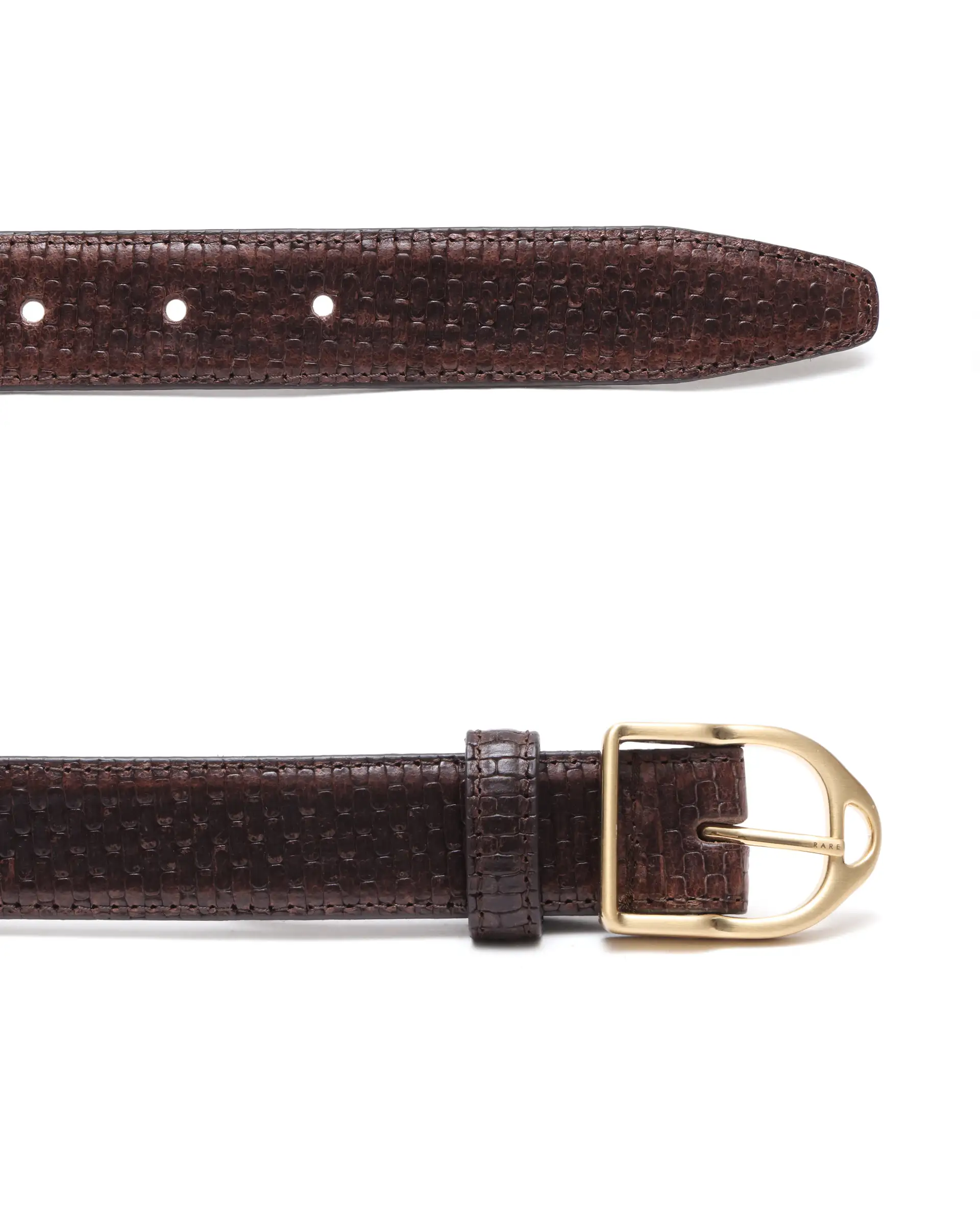 Rare Rabbit Men Valor Brown Leather Belt - Image 3