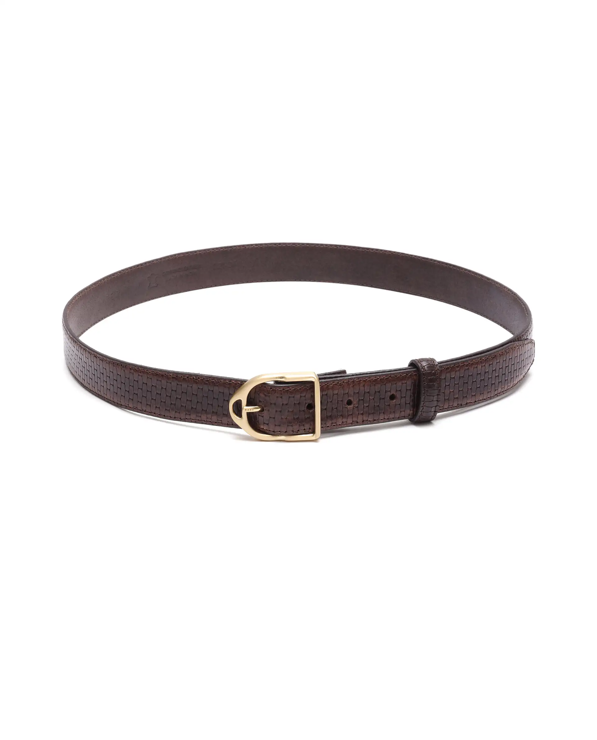 Rare Rabbit Men Valor Brown Leather Belt - Image 5