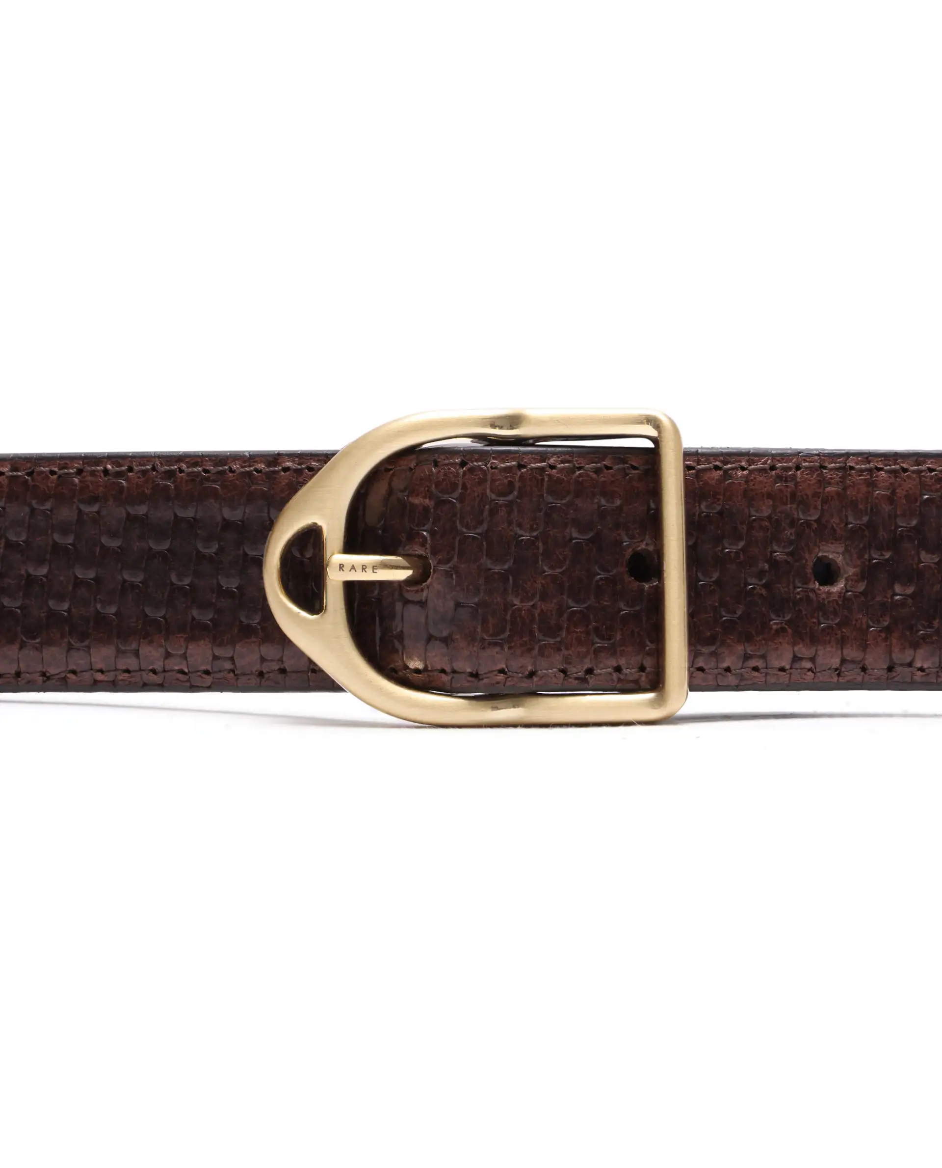 Rare Rabbit Men Valor Brown Leather Belt - Image 6