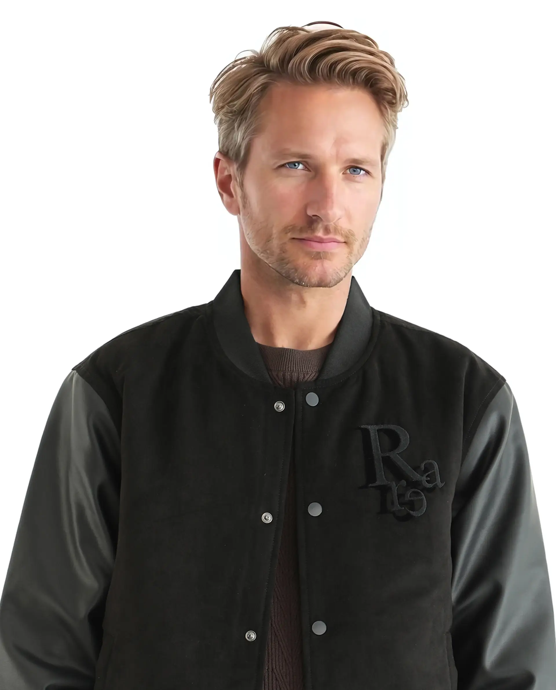 Rare Rabbit Men's Varos Black Cotton Embroidered Regular Fit Full Sleeve Mandarin Collar Jacket - Image 6