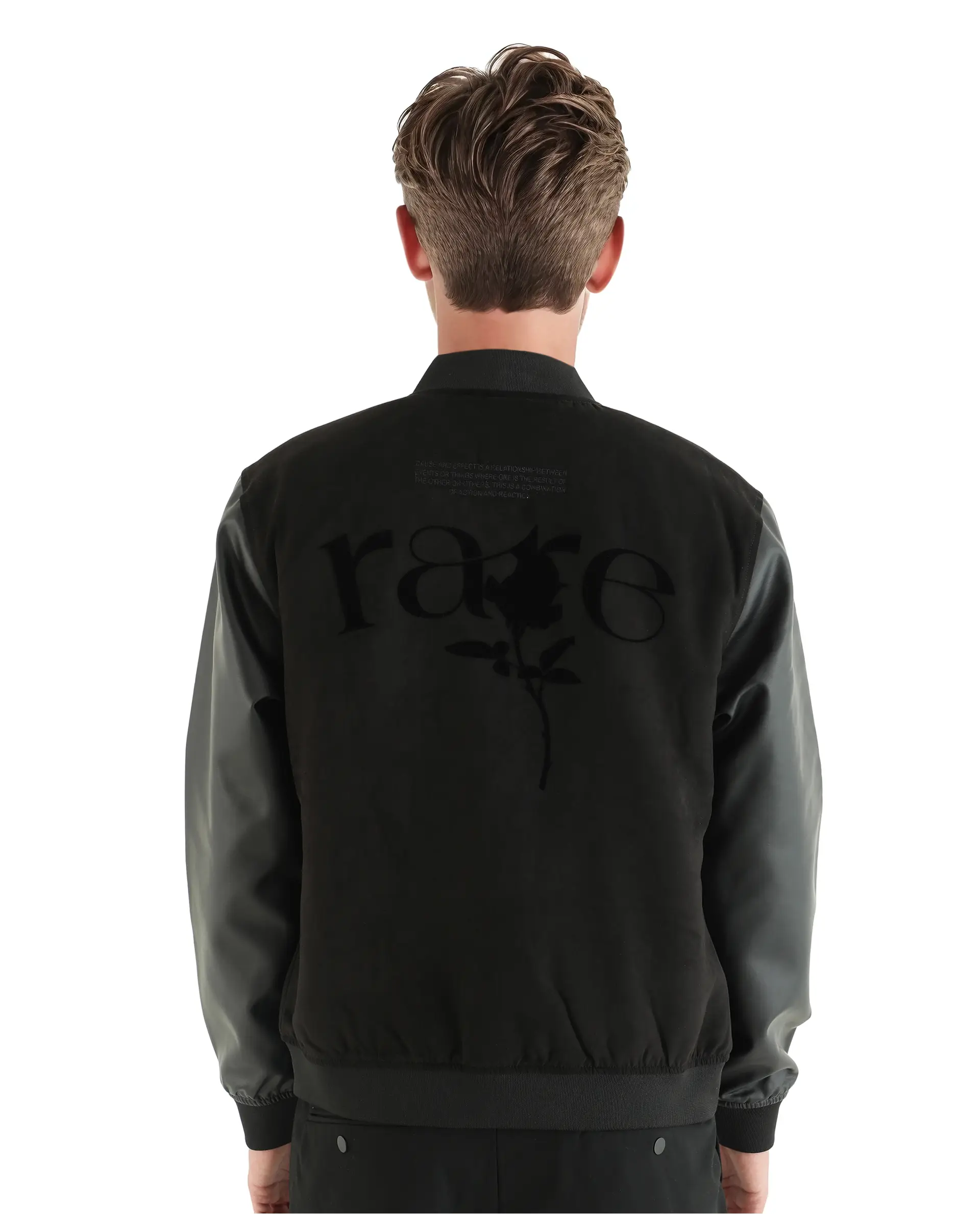 Rare Rabbit Men's Varos Black Cotton Embroidered Regular Fit Full Sleeve Mandarin Collar Jacket - Image 8