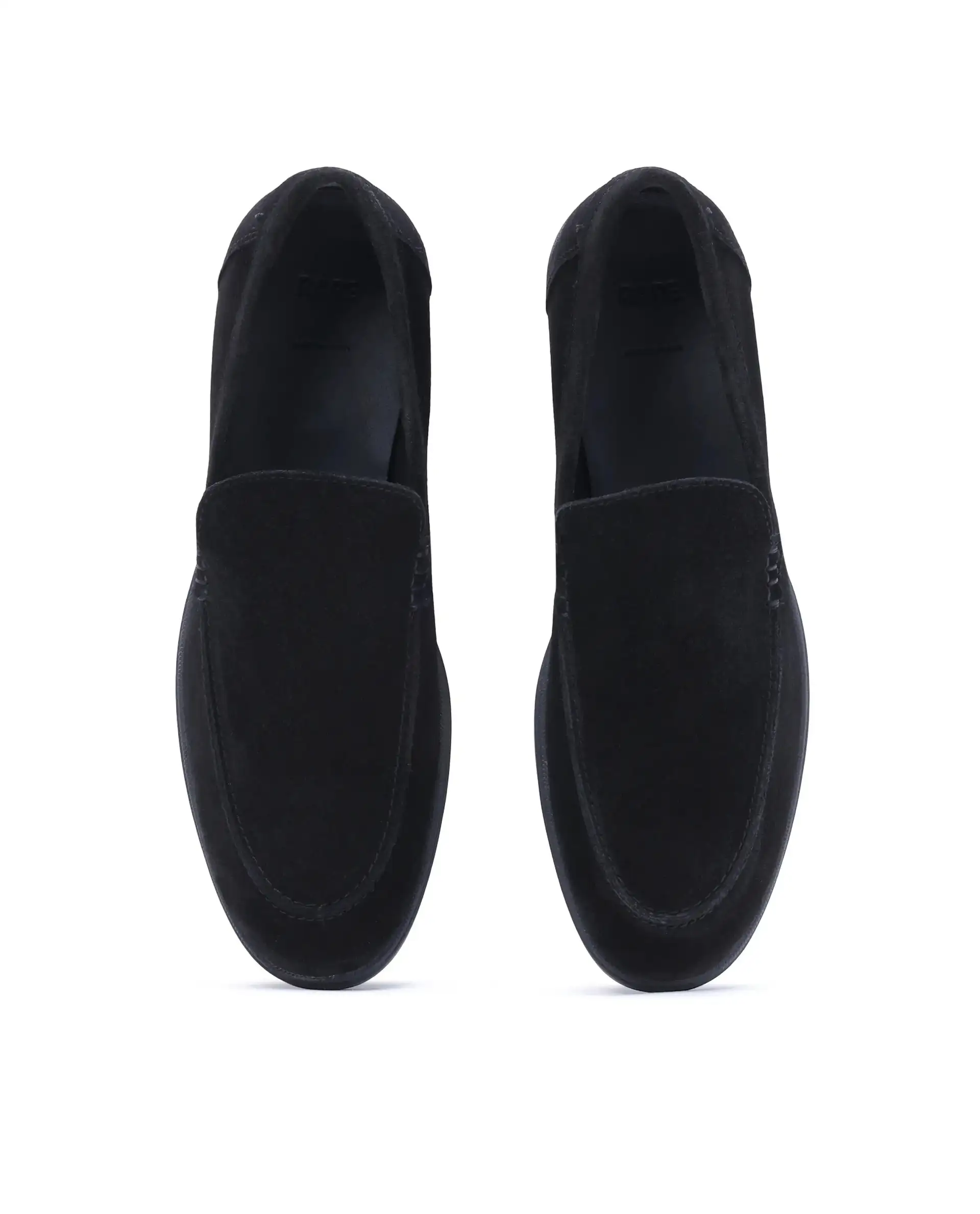 Rare Rabbit Men Velour Black Suede Leather Slip-On Closure Loafer - Image 5
