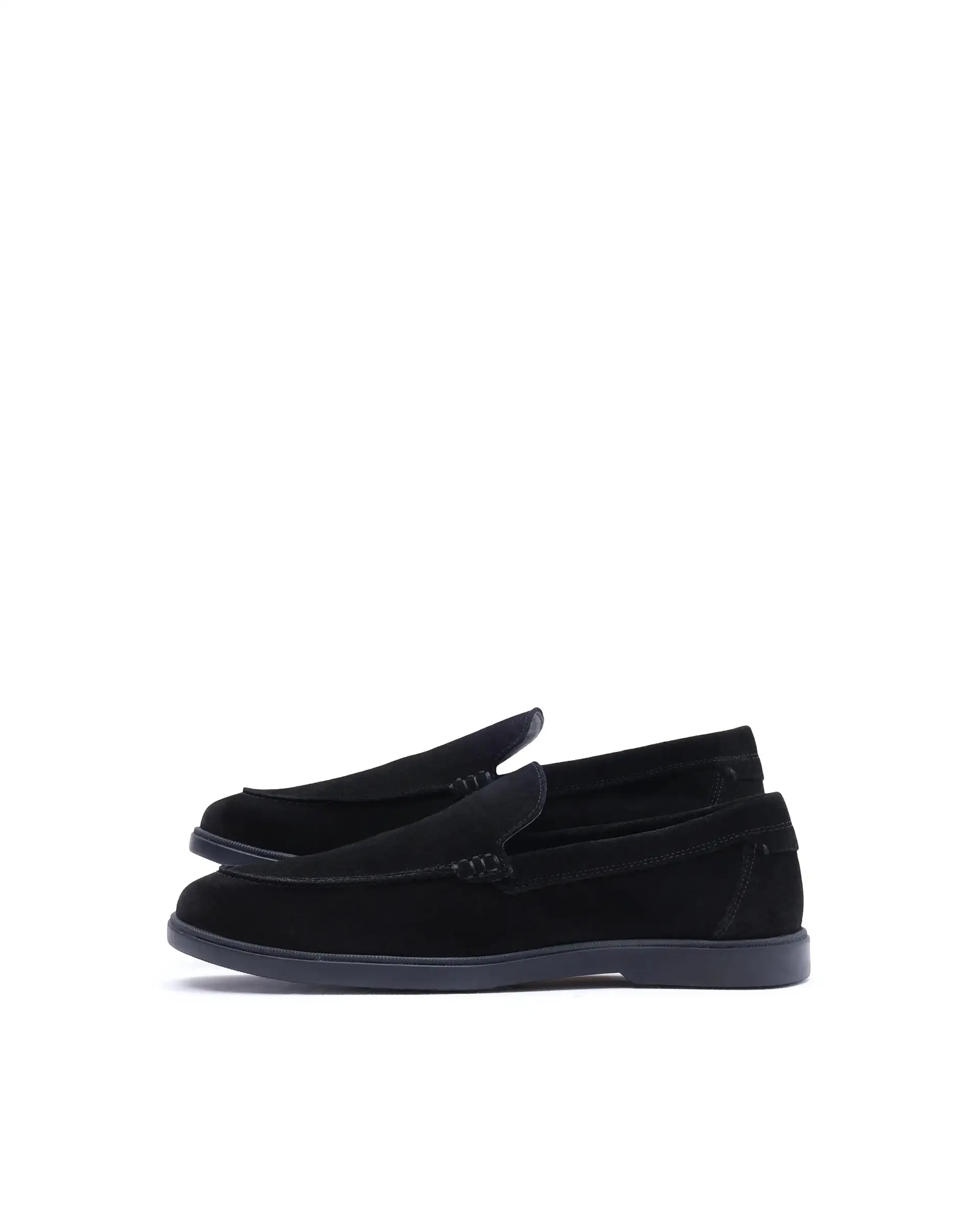 Rare Rabbit Men Velour Black Suede Leather Slip-On Closure Loafer - Image 7
