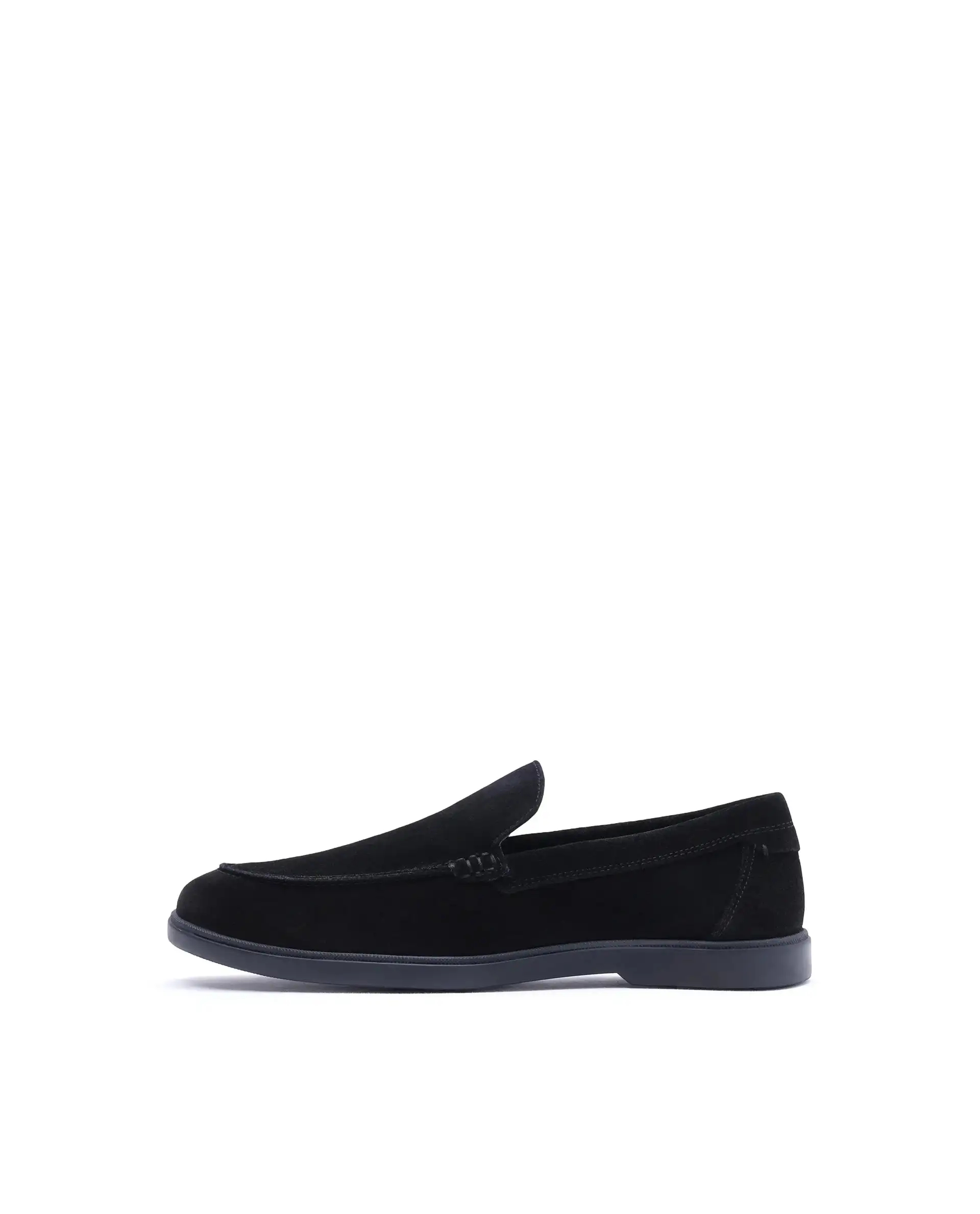 Rare Rabbit Men Velour Black Suede Leather Slip-On Closure Loafer - Image 9