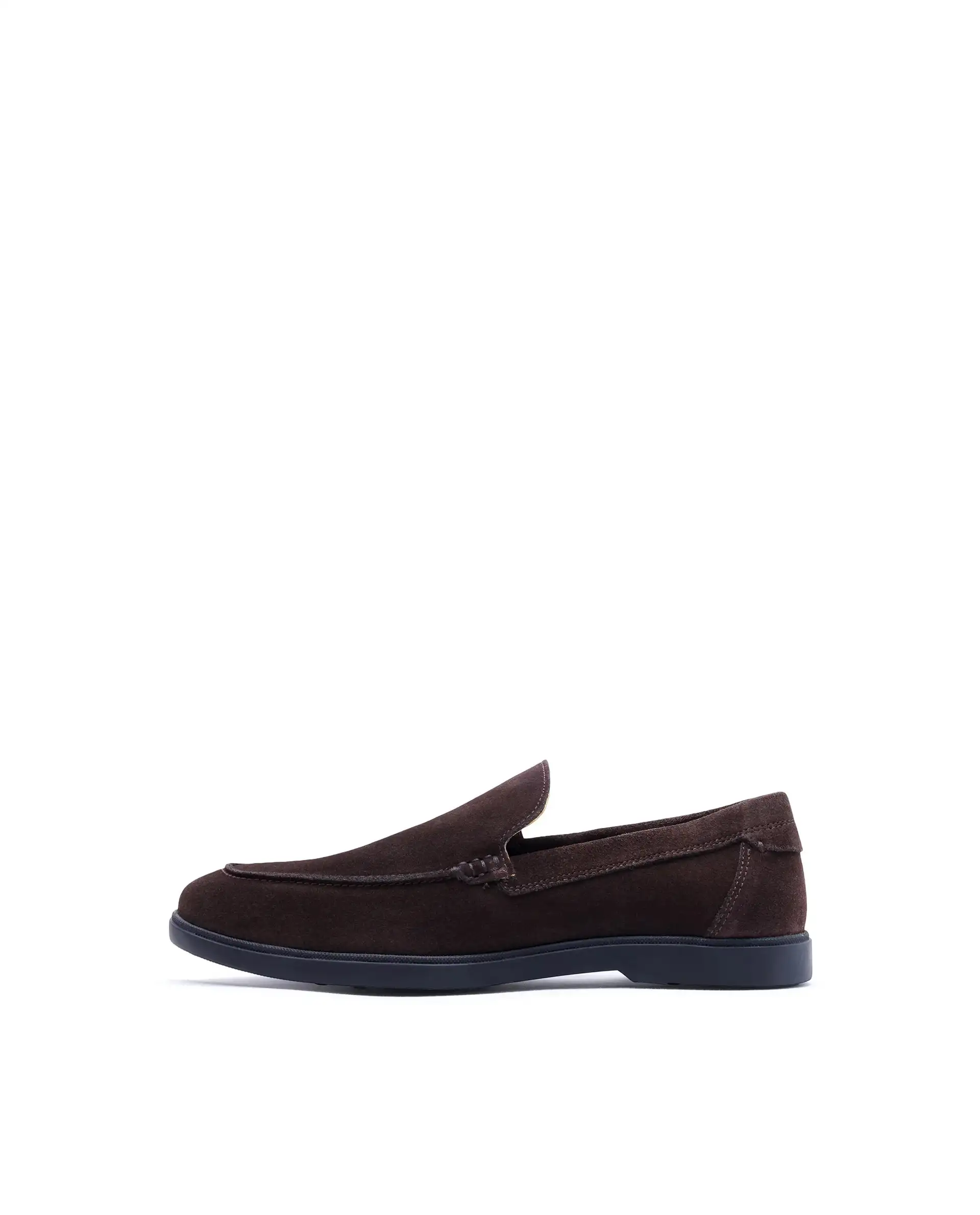Rare Rabbit Men Velour Coffee Suede Leather Slip-On Closure Loafer - Image 2
