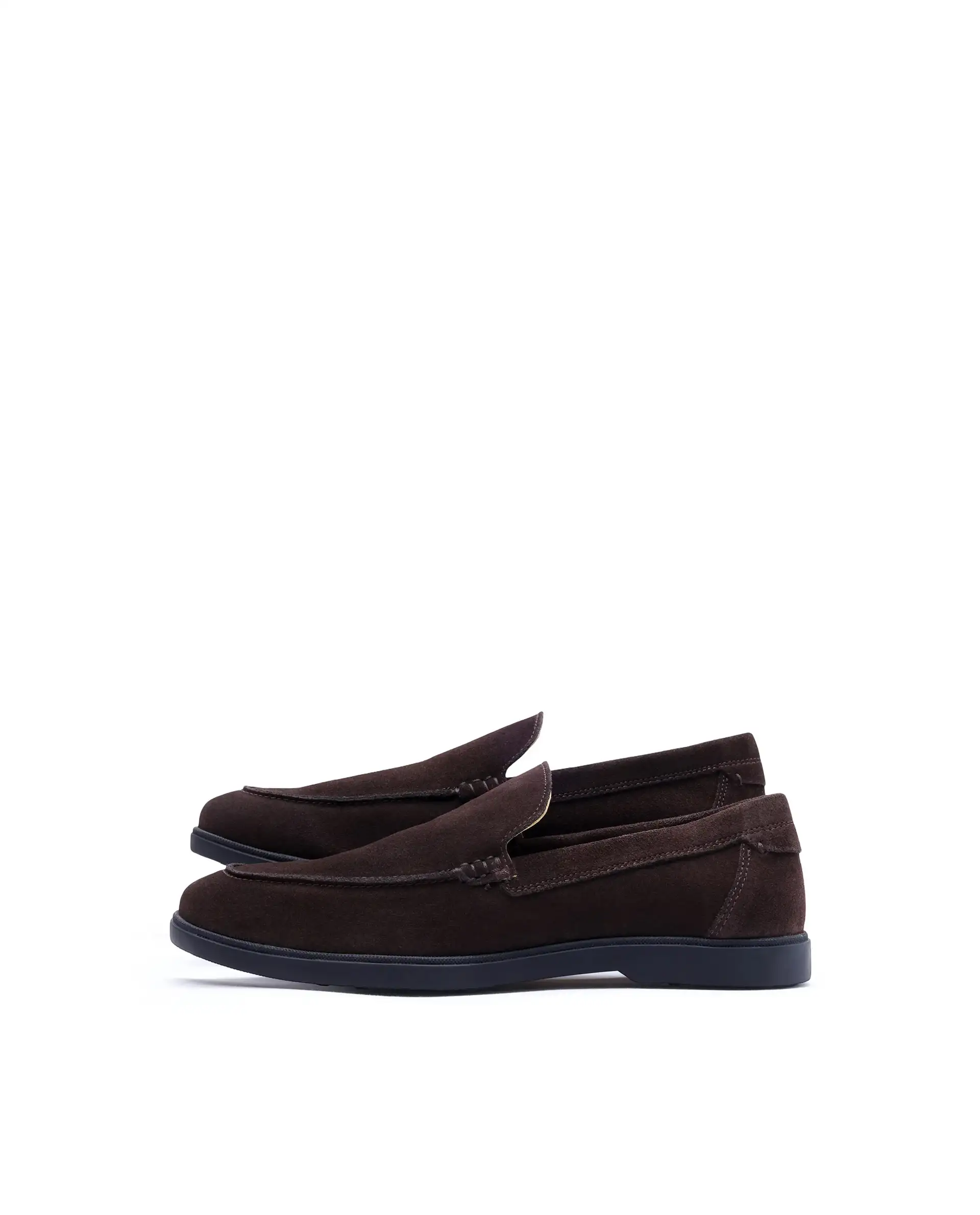 Rare Rabbit Men Velour Coffee Suede Leather Slip-On Closure Loafer - Image 7