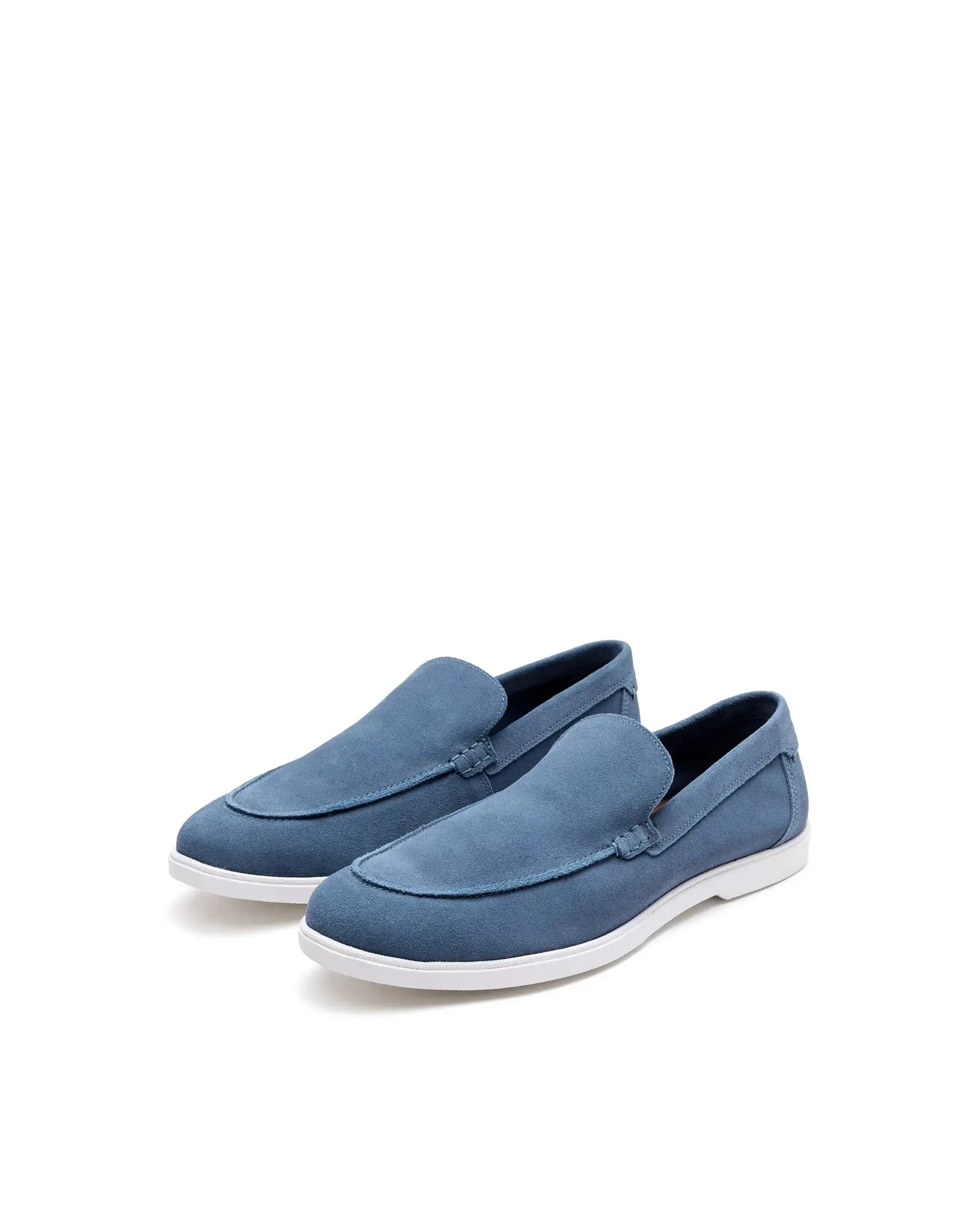 Rare Rabbit Men Velour Aqua Suede Leather Slip-On Closure Loafer - Image 2